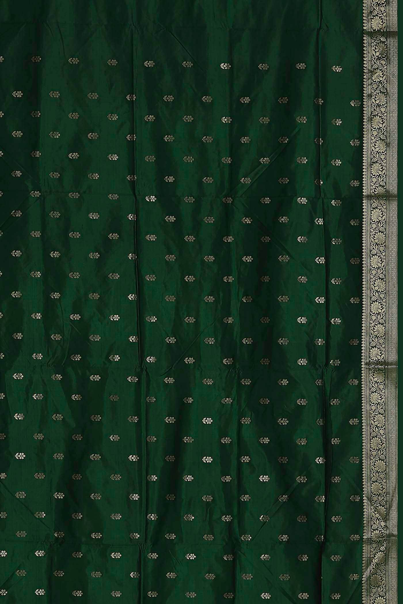 Green Banarasi Katan Silk Saree