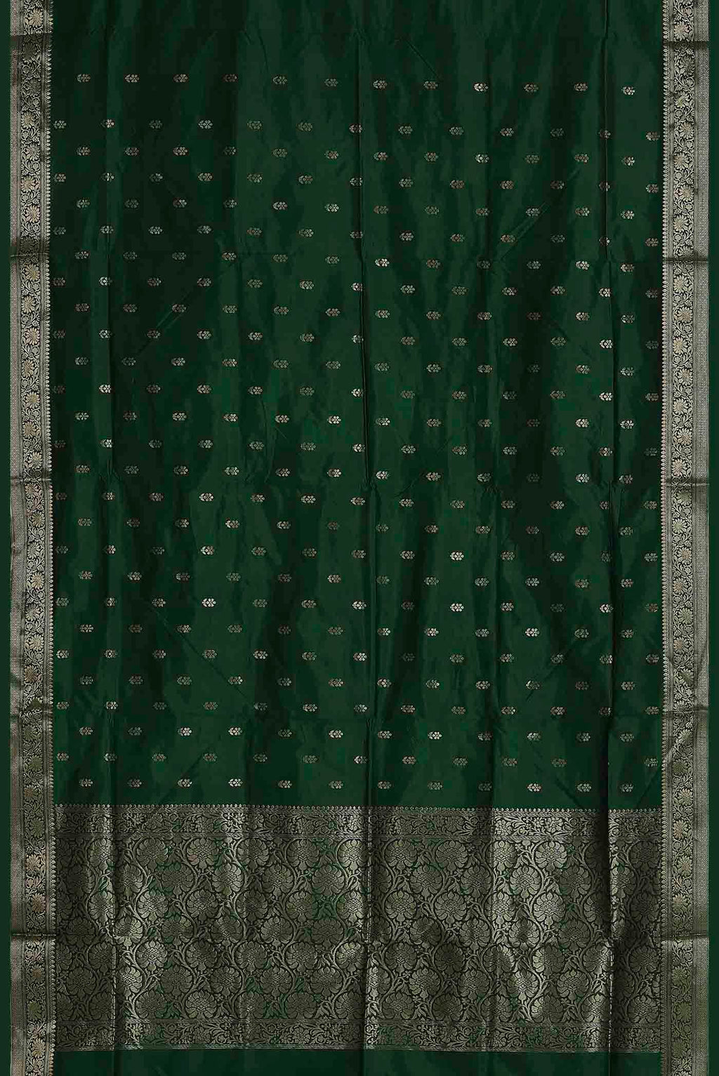 Green Banarasi Katan Silk Saree