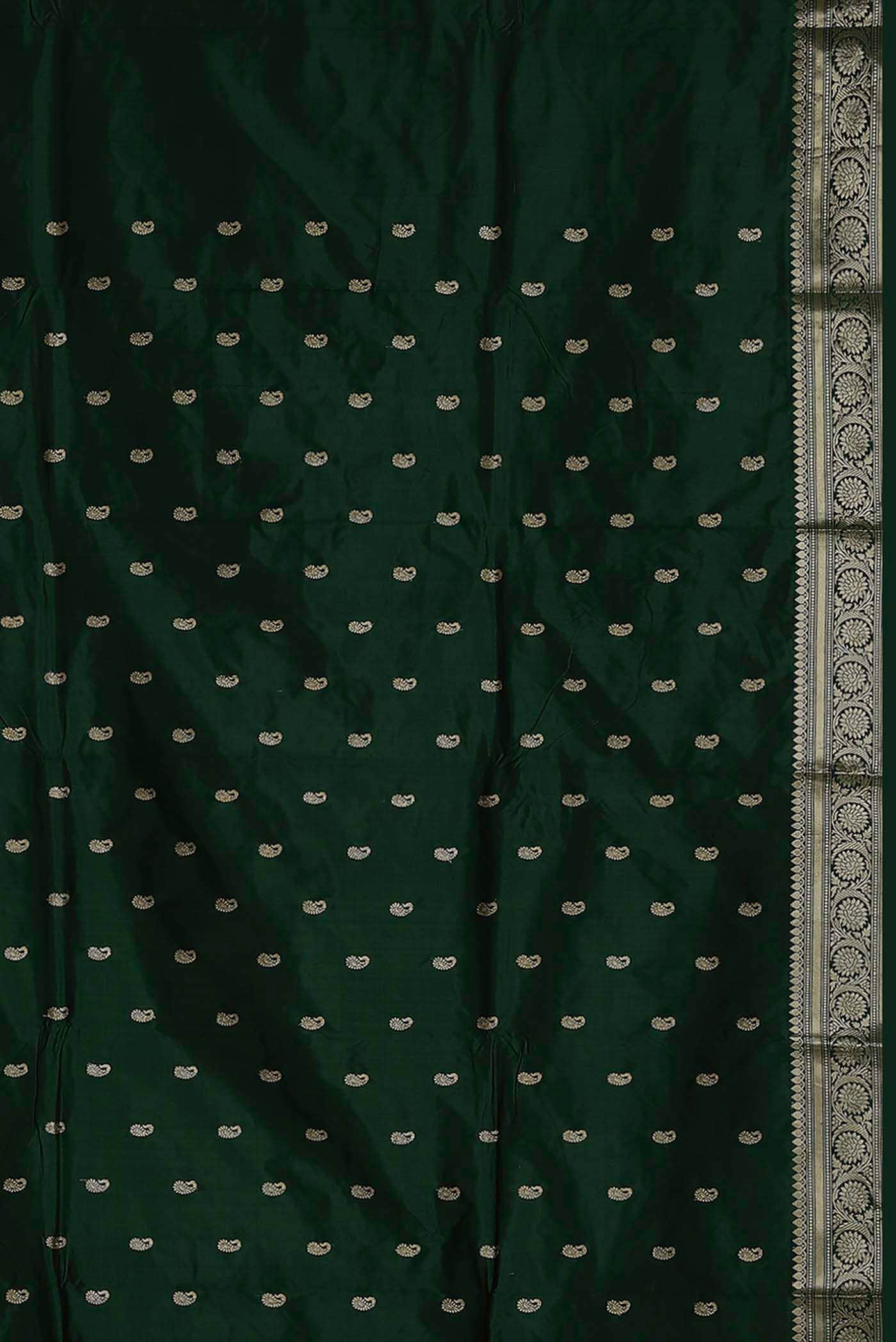 Green Banarasi Katan Silk Saree