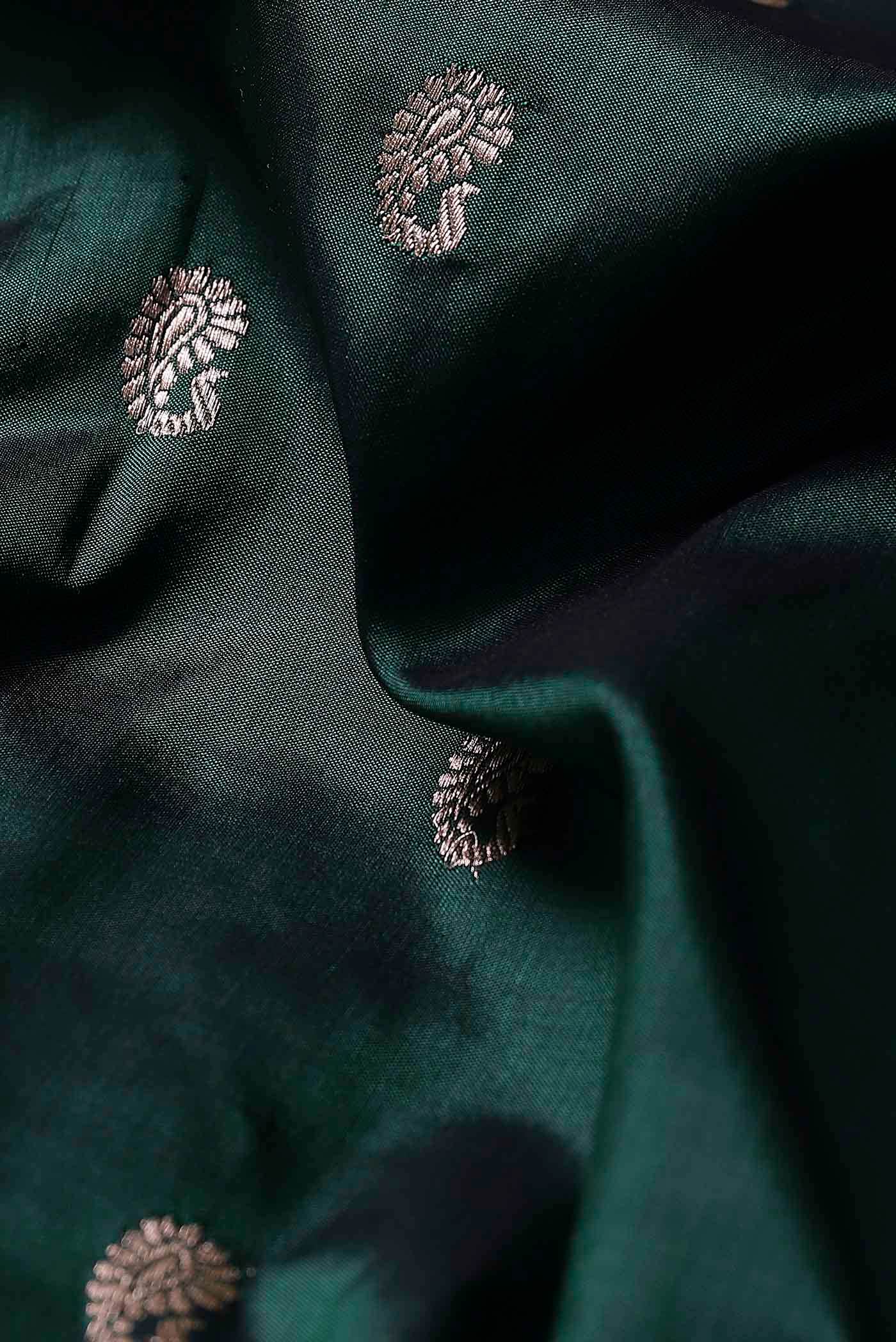 Green Banarasi Katan Silk Saree
