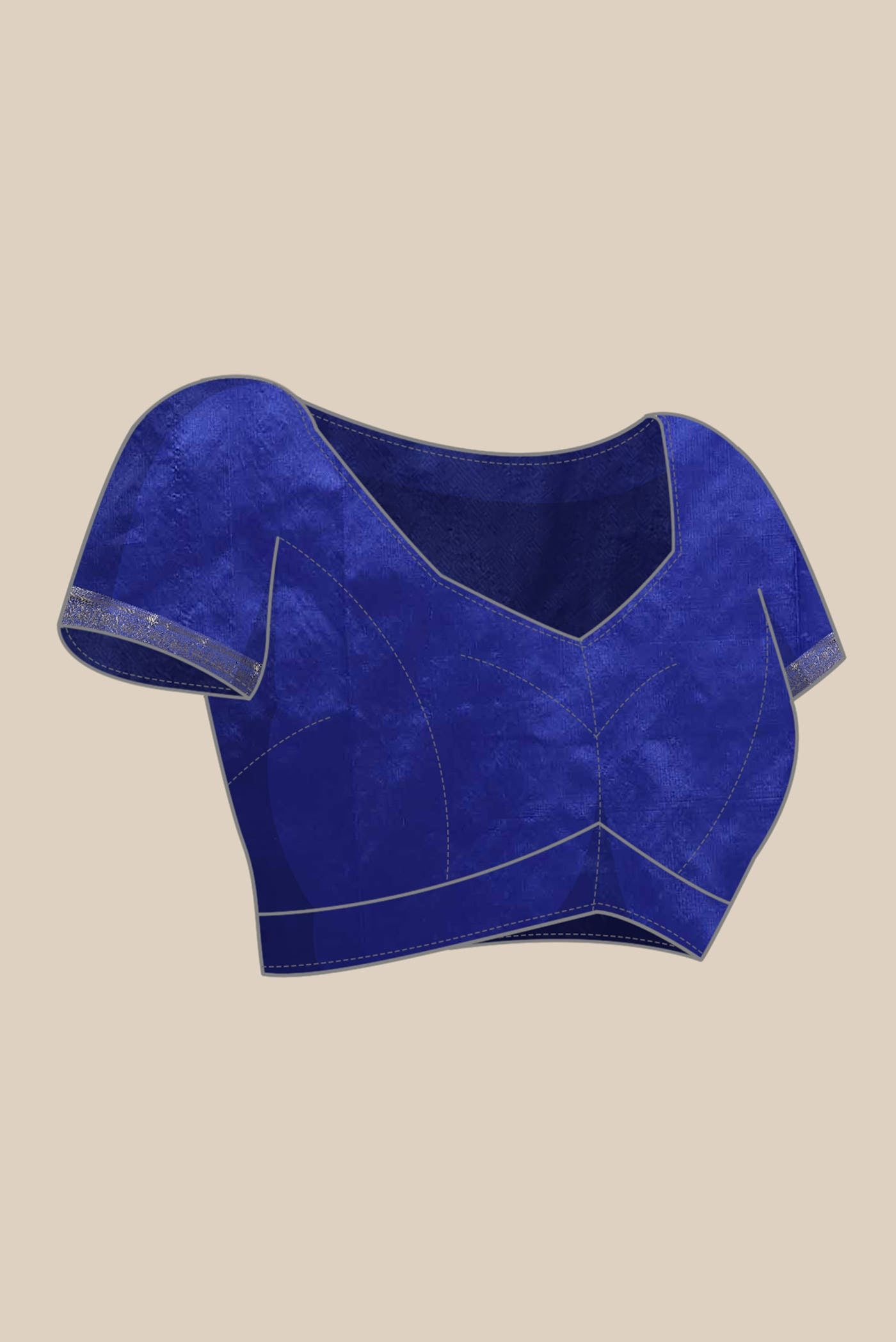 Blue Banarasi Katan Silk Saree