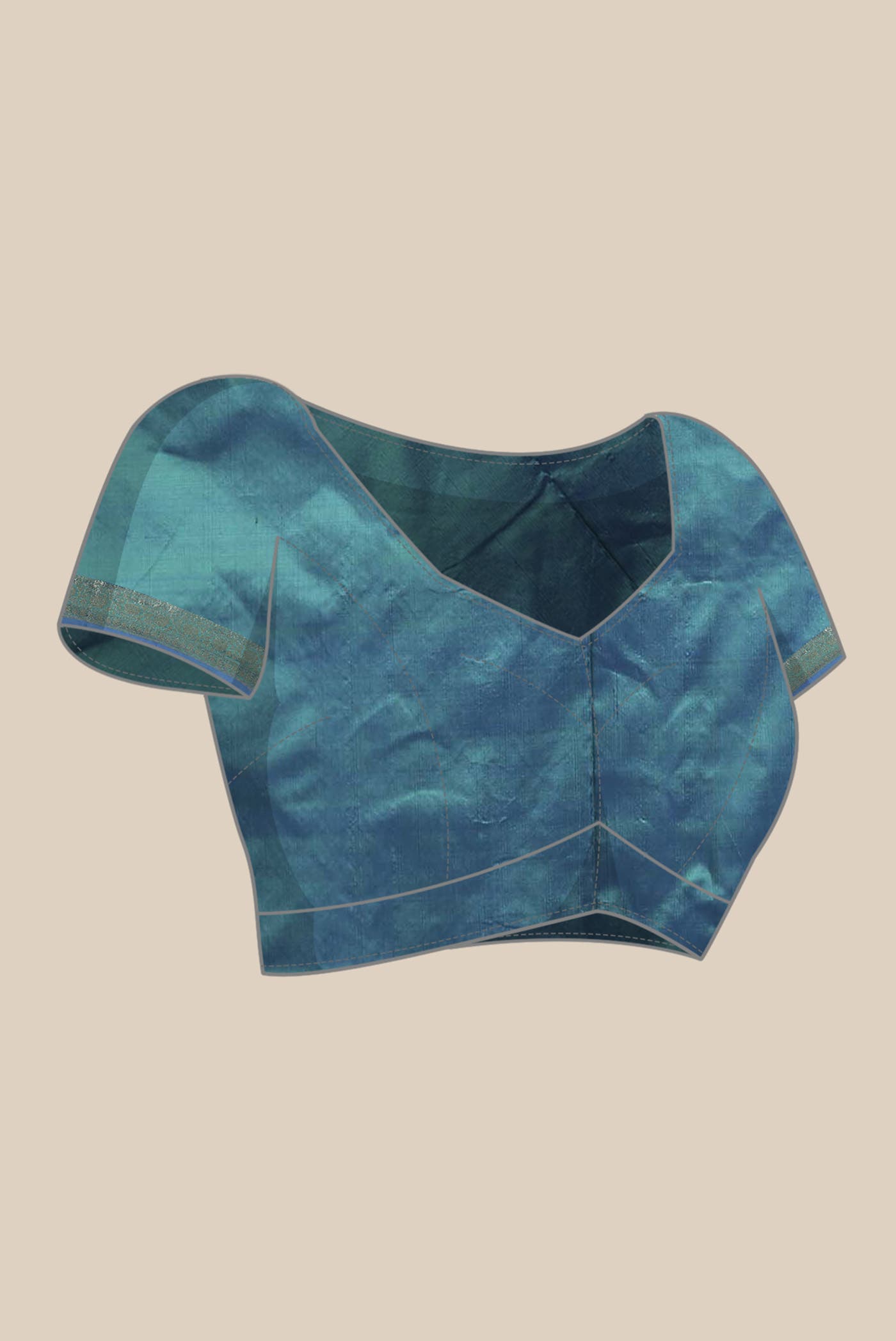 Blue Banarasi Katan Silk Saree