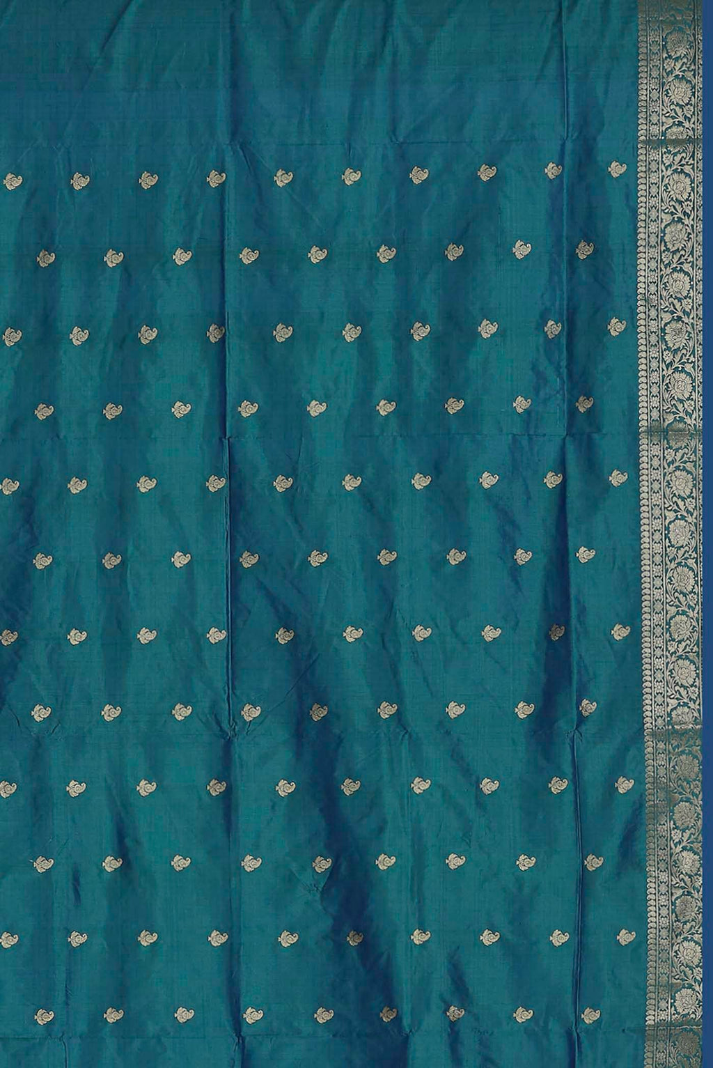 Blue Banarasi Katan Silk Saree