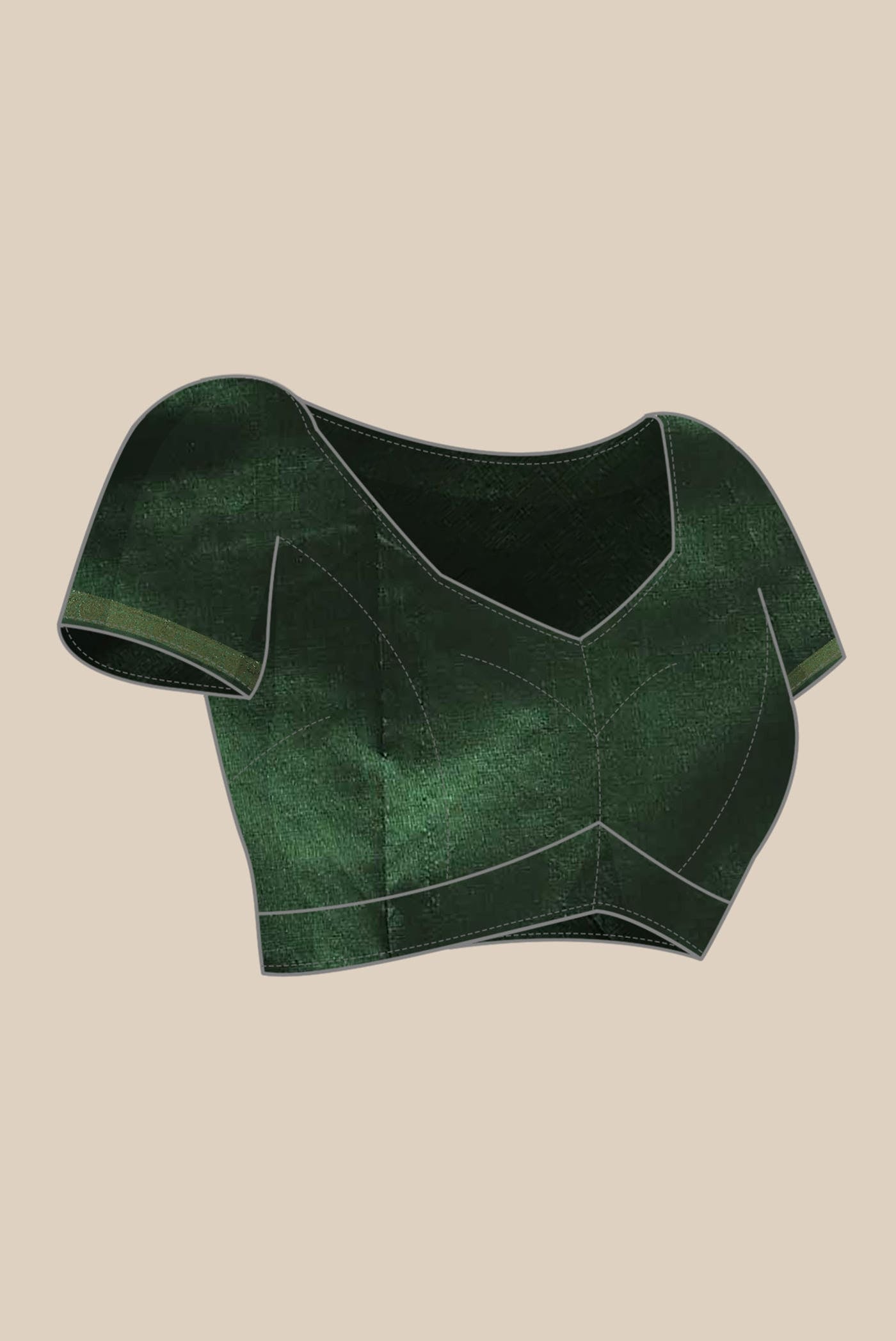 Green Banarasi Katan Silk Saree