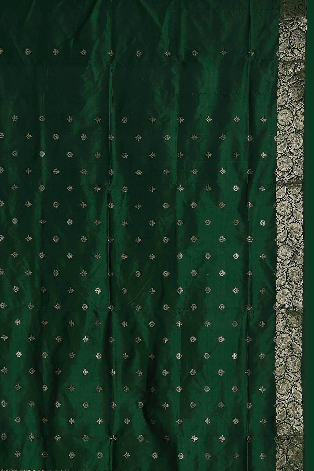 Green Banarasi Katan Silk Saree