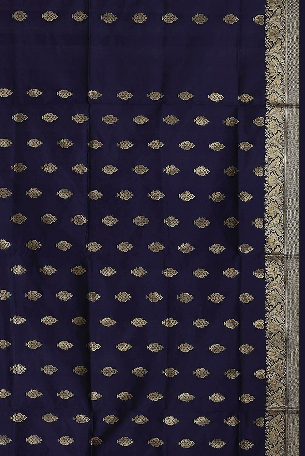Blue Banarasi Katan Silk Saree