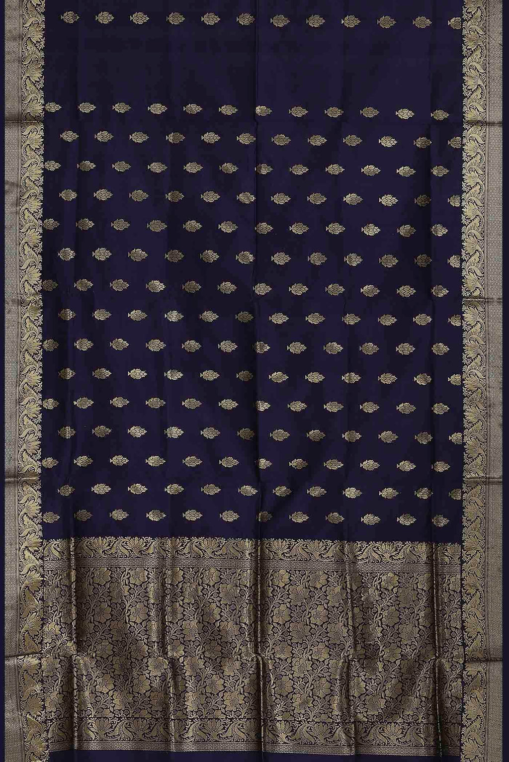 Blue Banarasi Katan Silk Saree