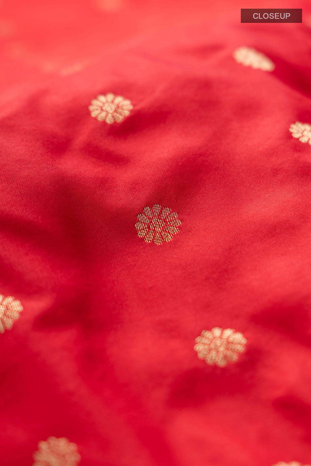 Deep Red Blended Bangalore Silk Saree
