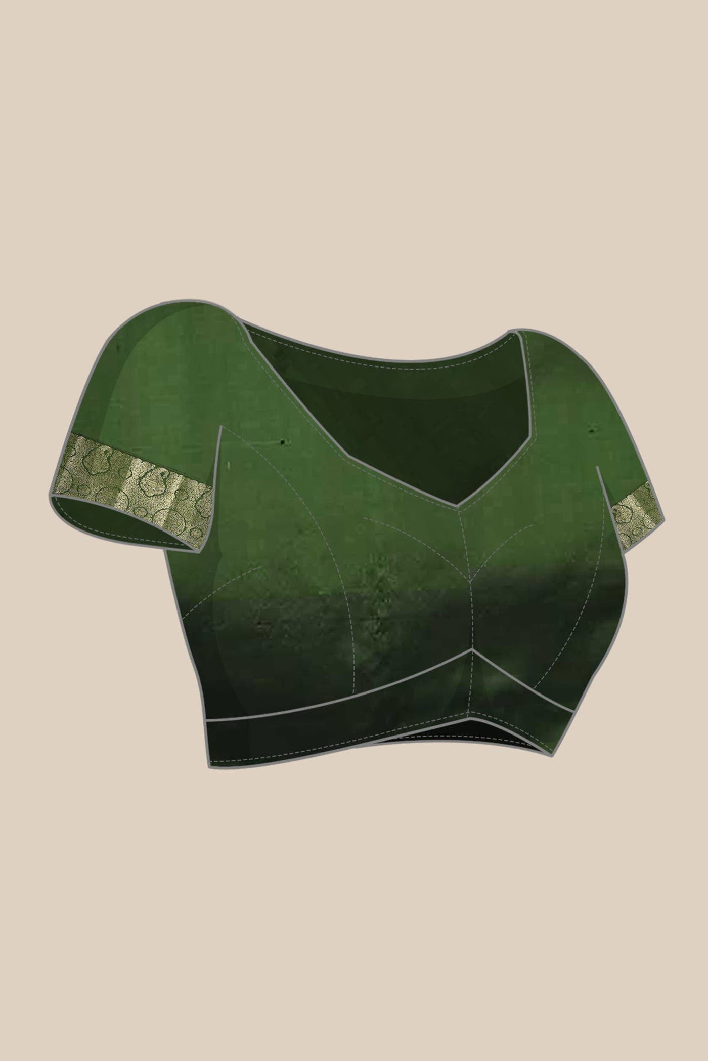 Green Blended Bangalore Silk Saree
