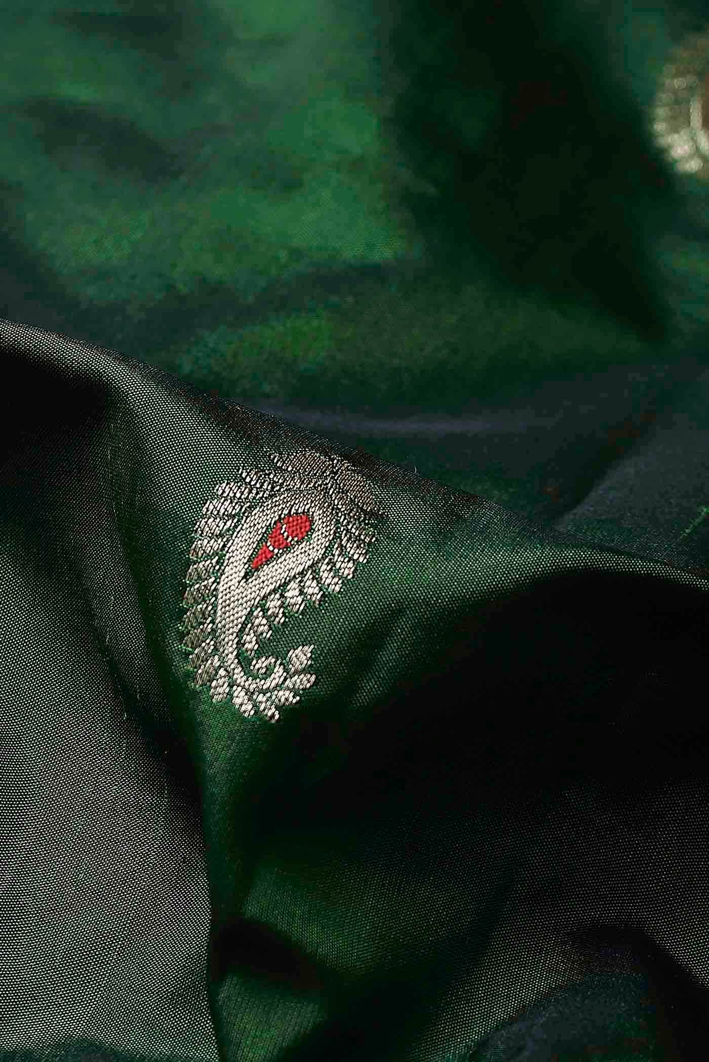 Green Blended Bangalore Silk Saree