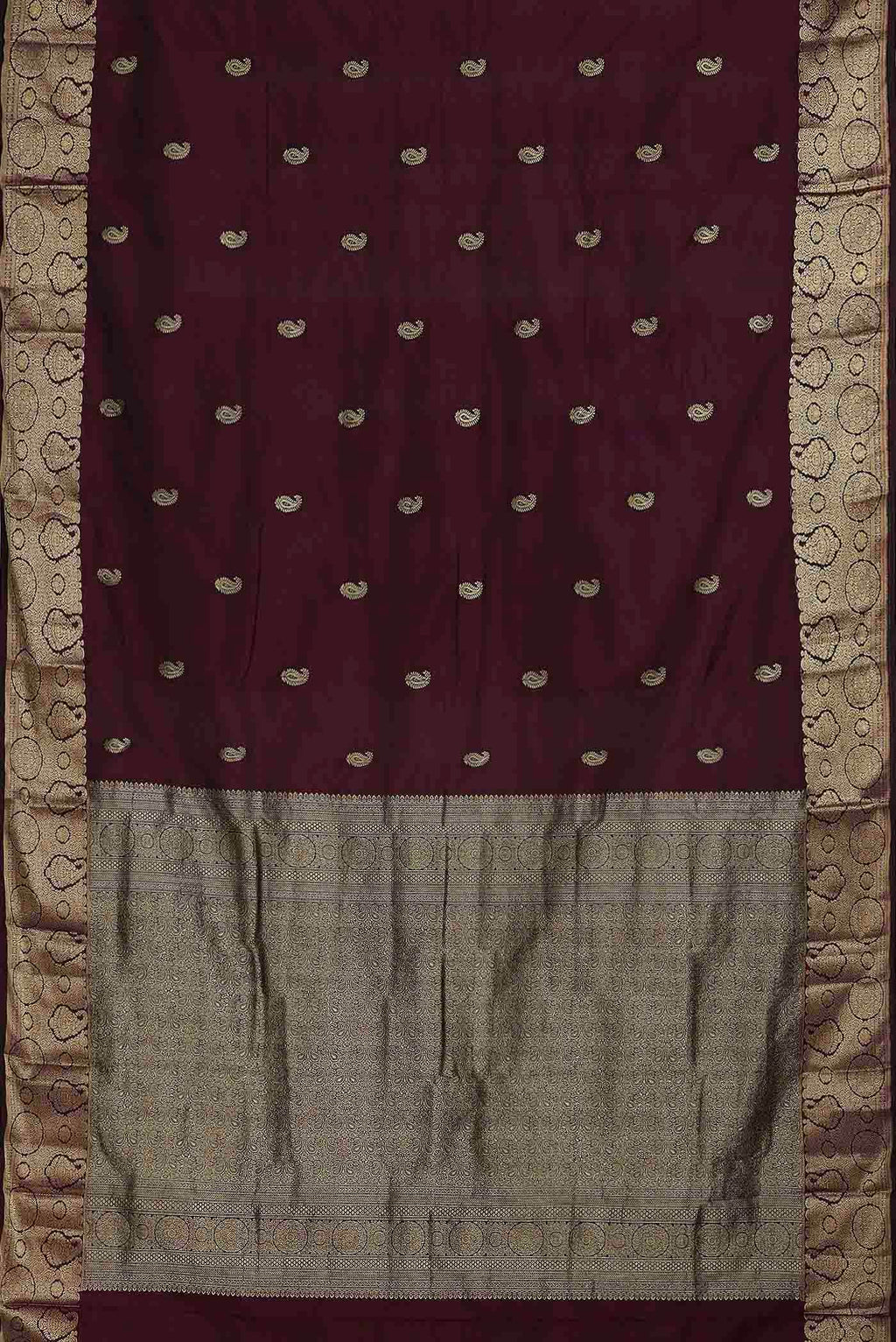 Magenta Blended Bangalore Silk Saree