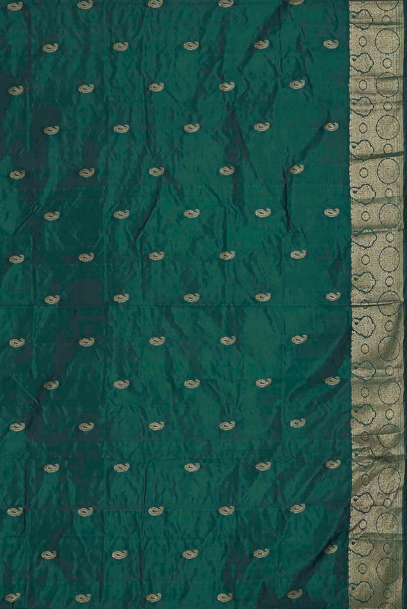 Green Blended Bangalore Silk Saree