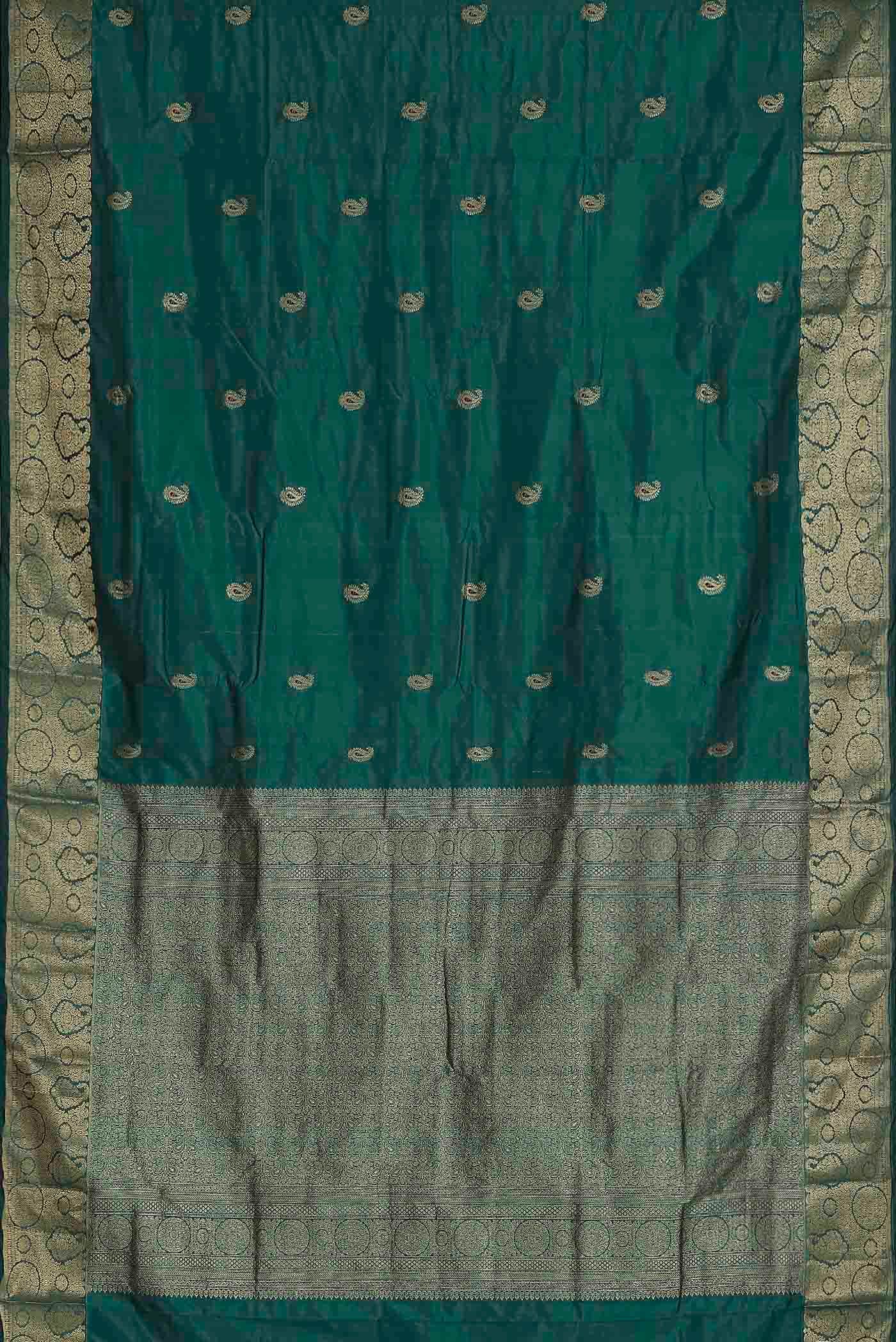 Green Blended Bangalore Silk Saree