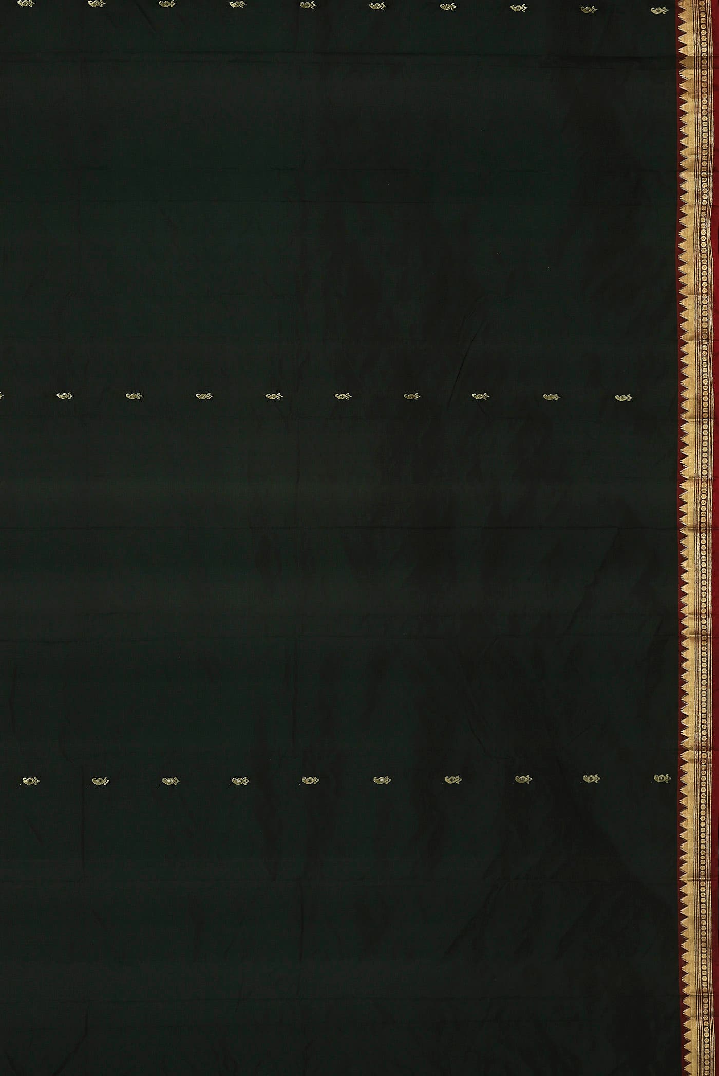 Black Blended Bangalore Silk Saree