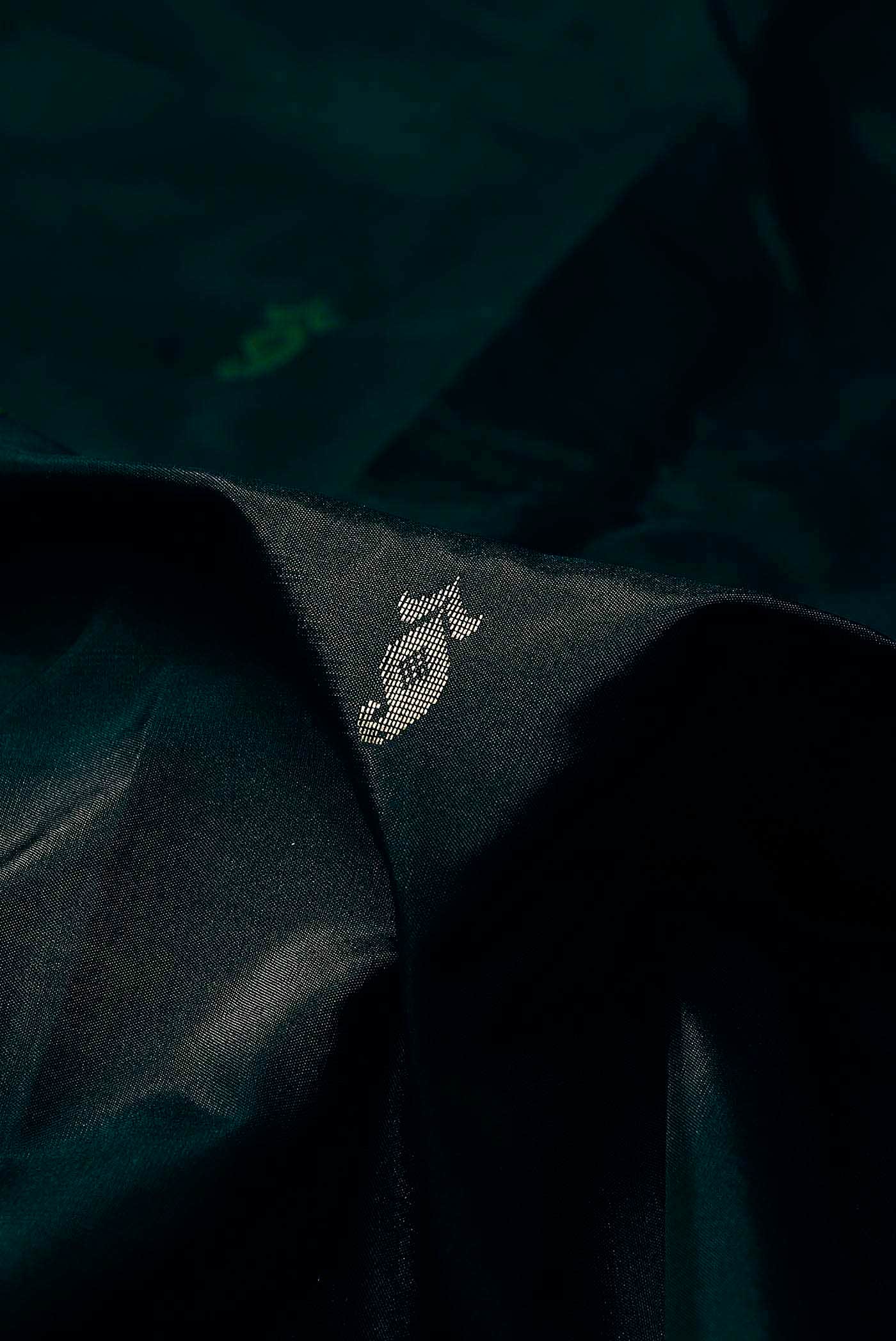 Black Blended Bangalore Silk Saree