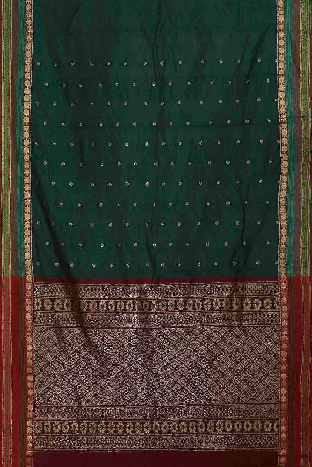 Green Blended Bangalore Silk Saree