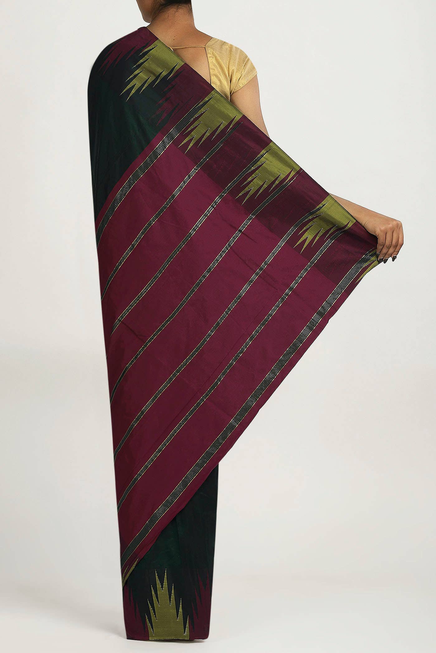 Green Blended Bangalore Silk Saree