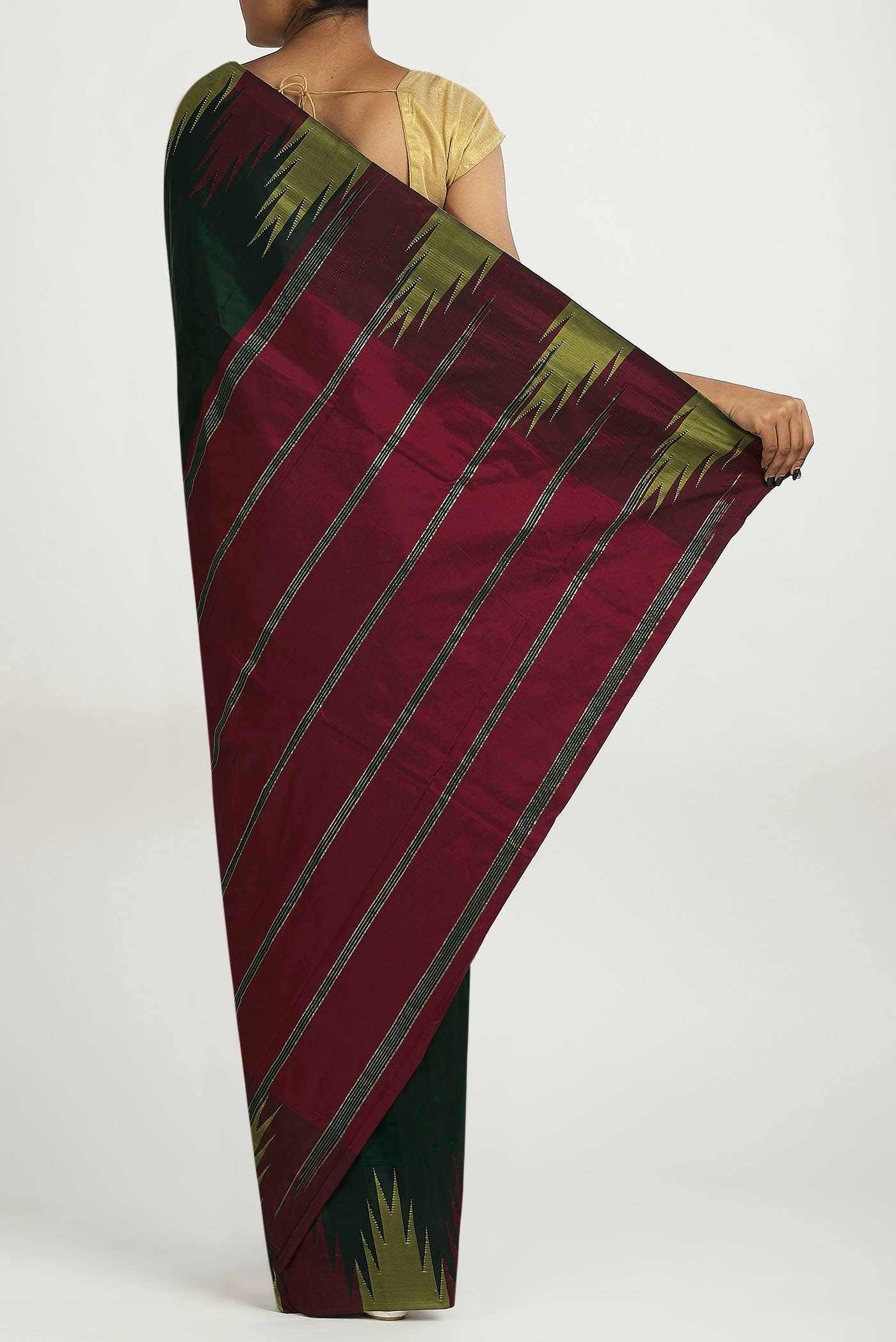 Green Blended Bangalore Silk Saree