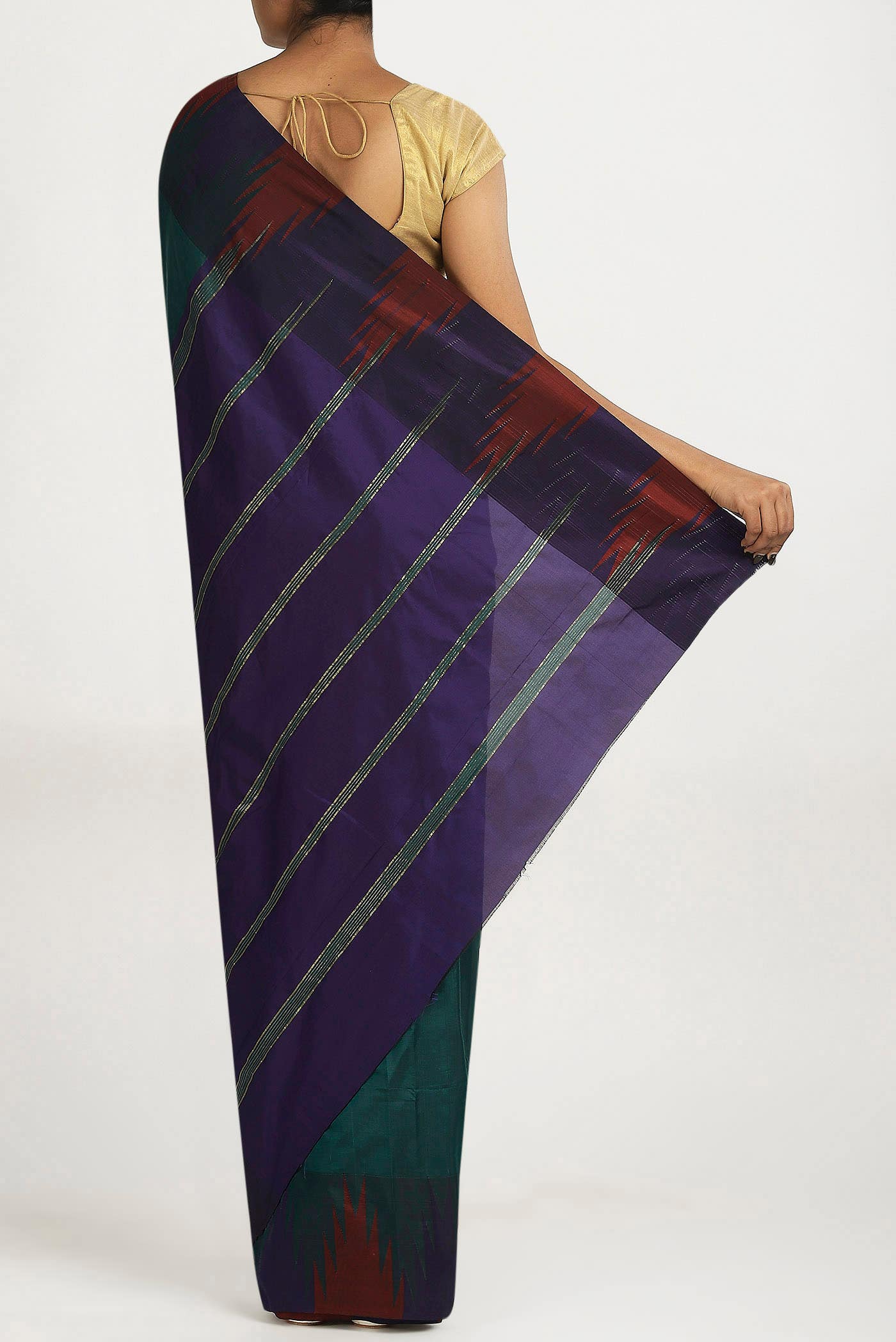 Blue Blended Bangalore Silk Saree