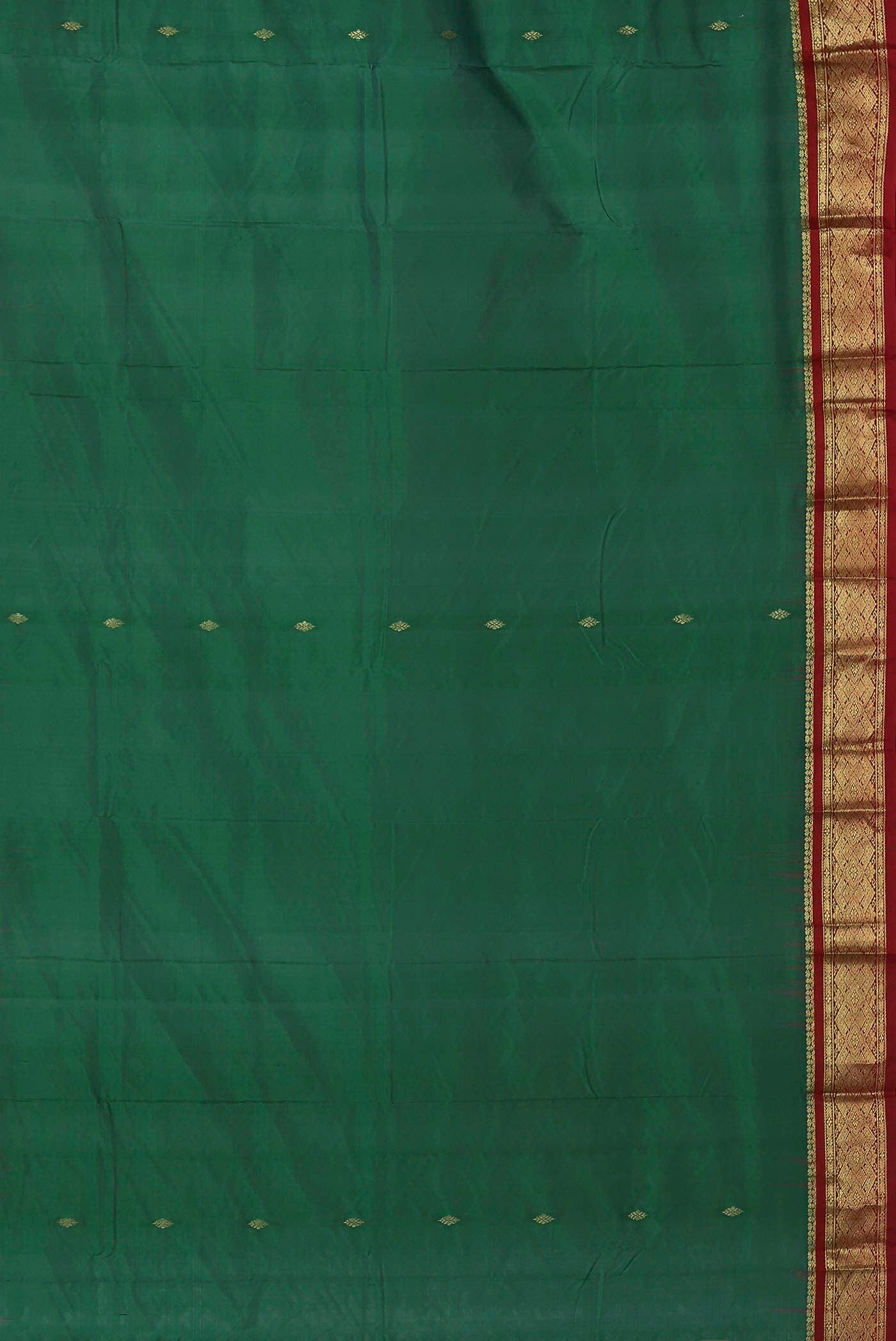Green Bangalore Silk Saree