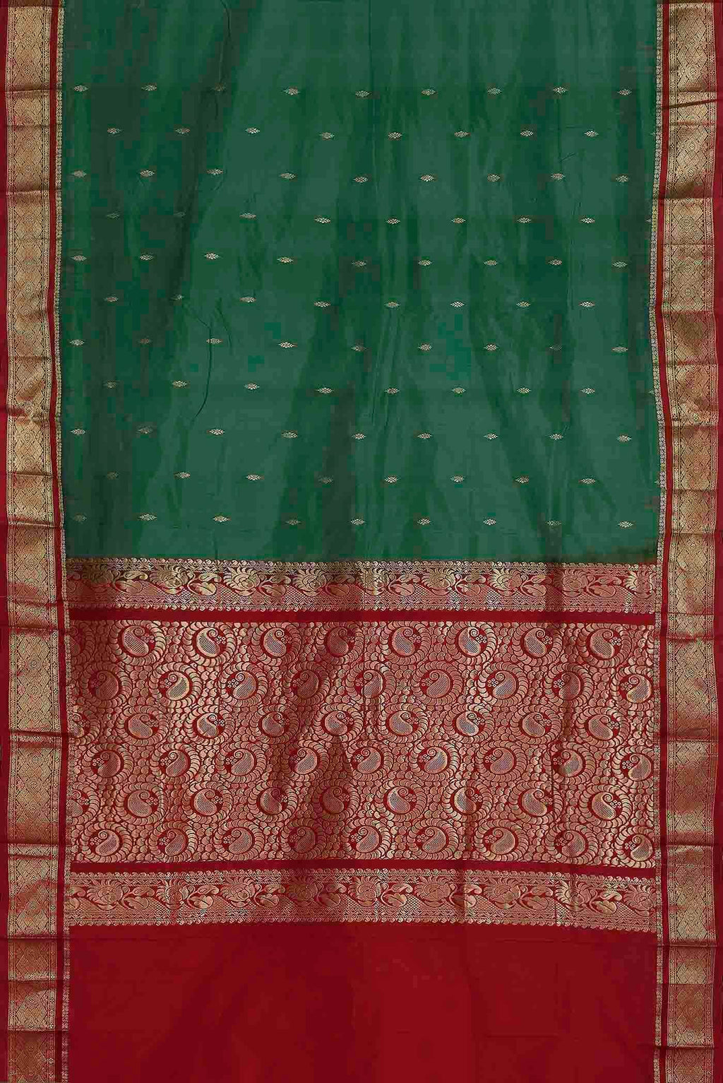 Green Bangalore Silk Saree