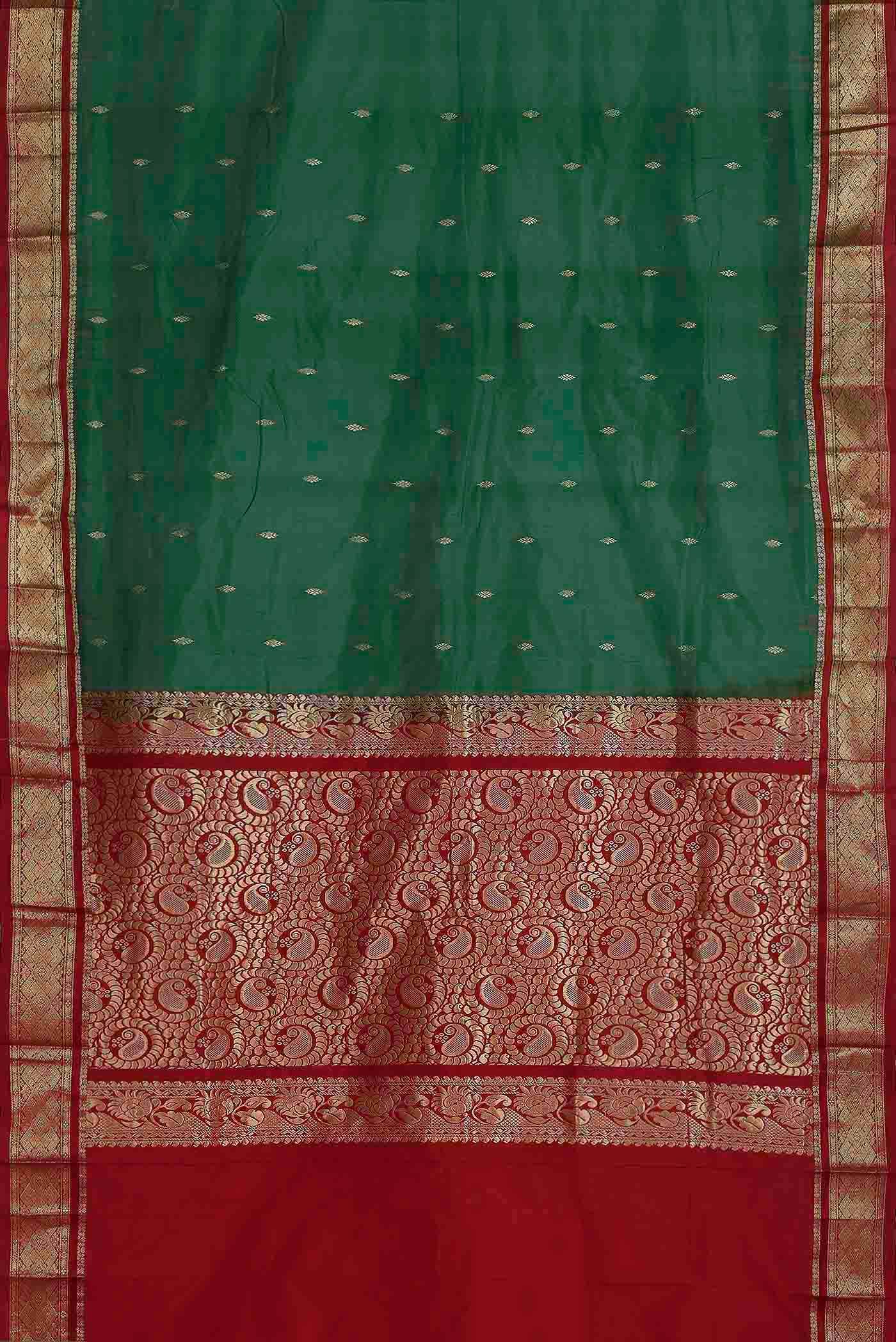 Green Bangalore Silk Saree