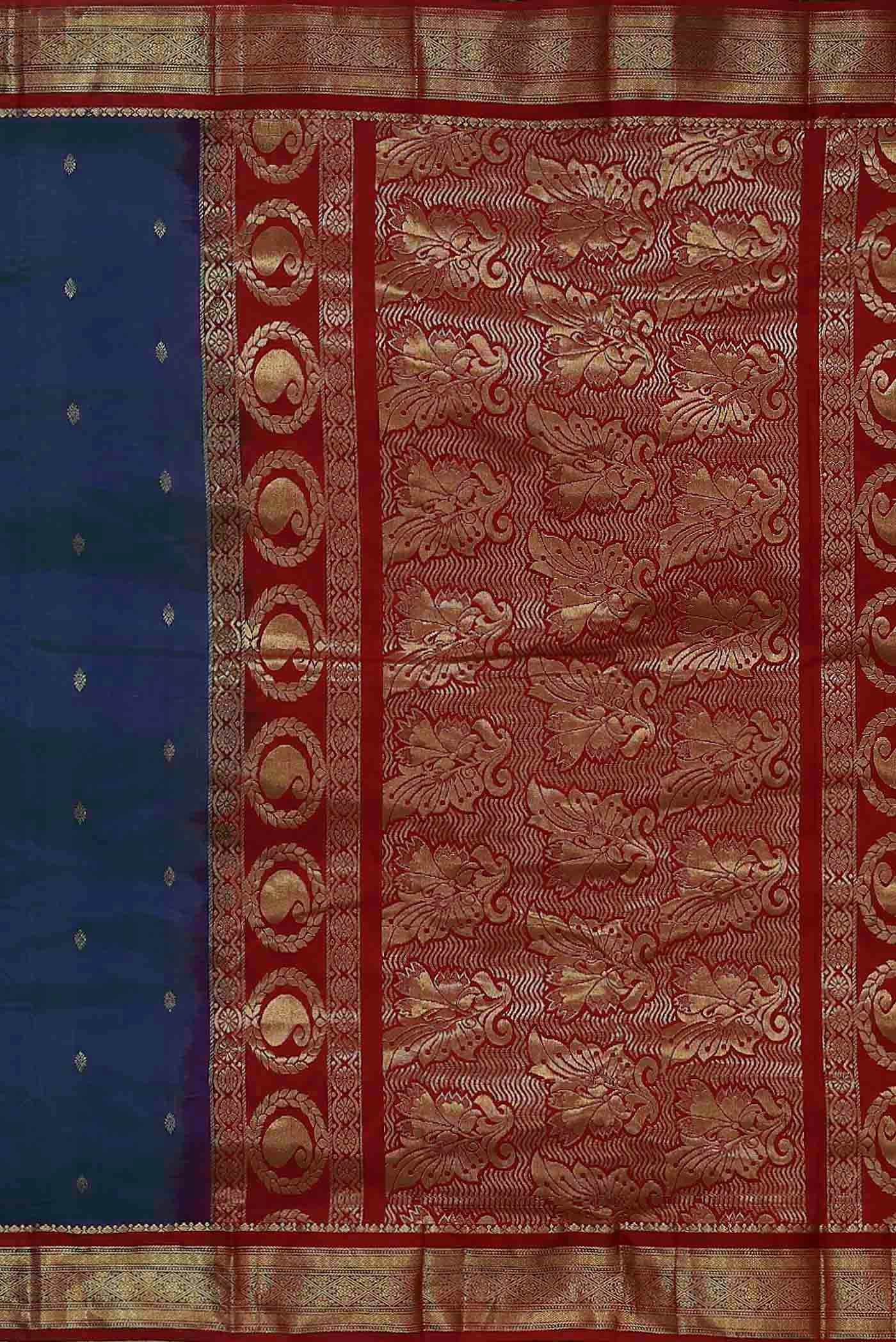 Blue Bangalore Silk Saree