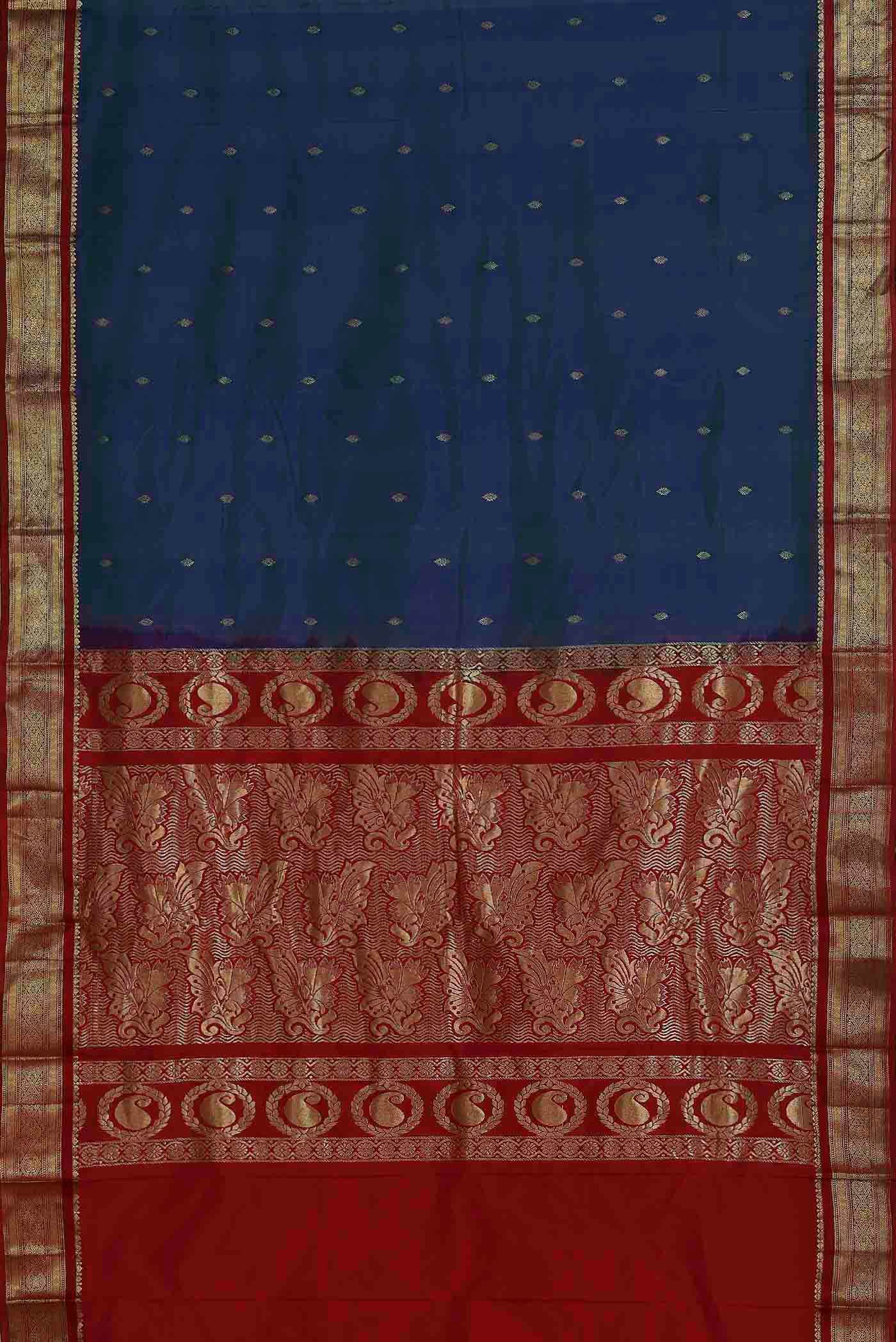 Blue Bangalore Silk Saree