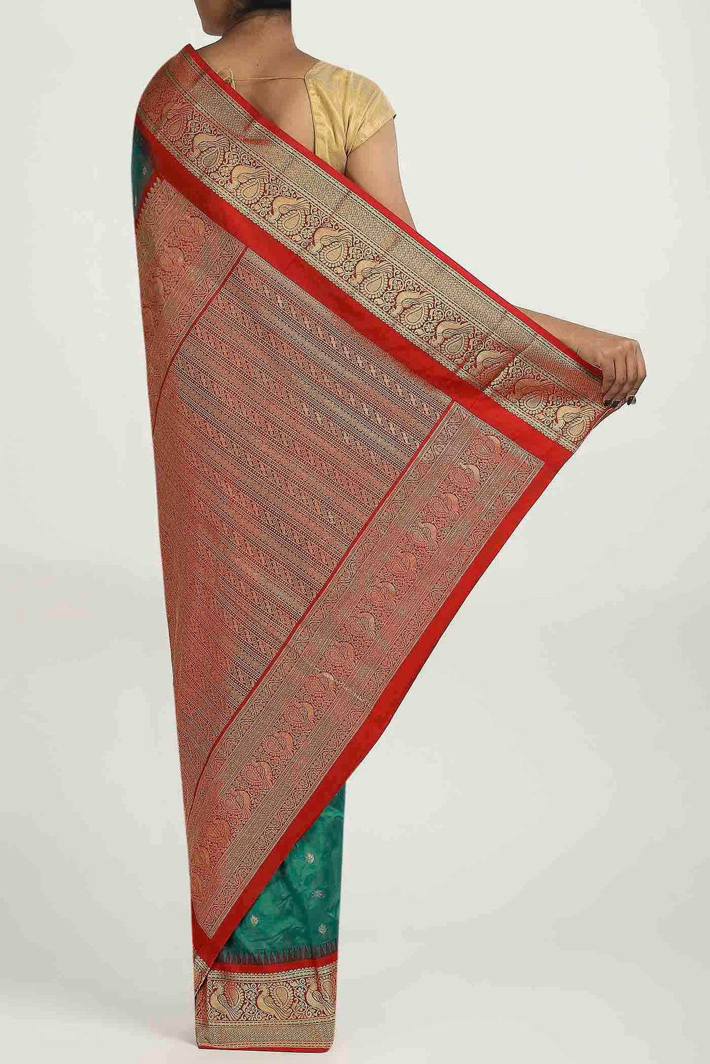 Green Bangalore Silk Saree
