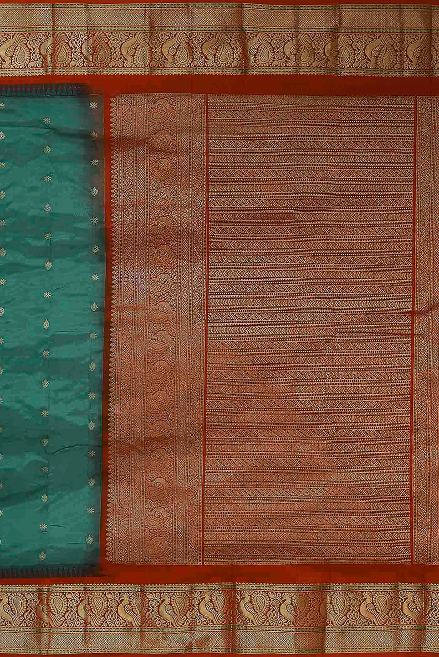 Green Bangalore Silk Saree