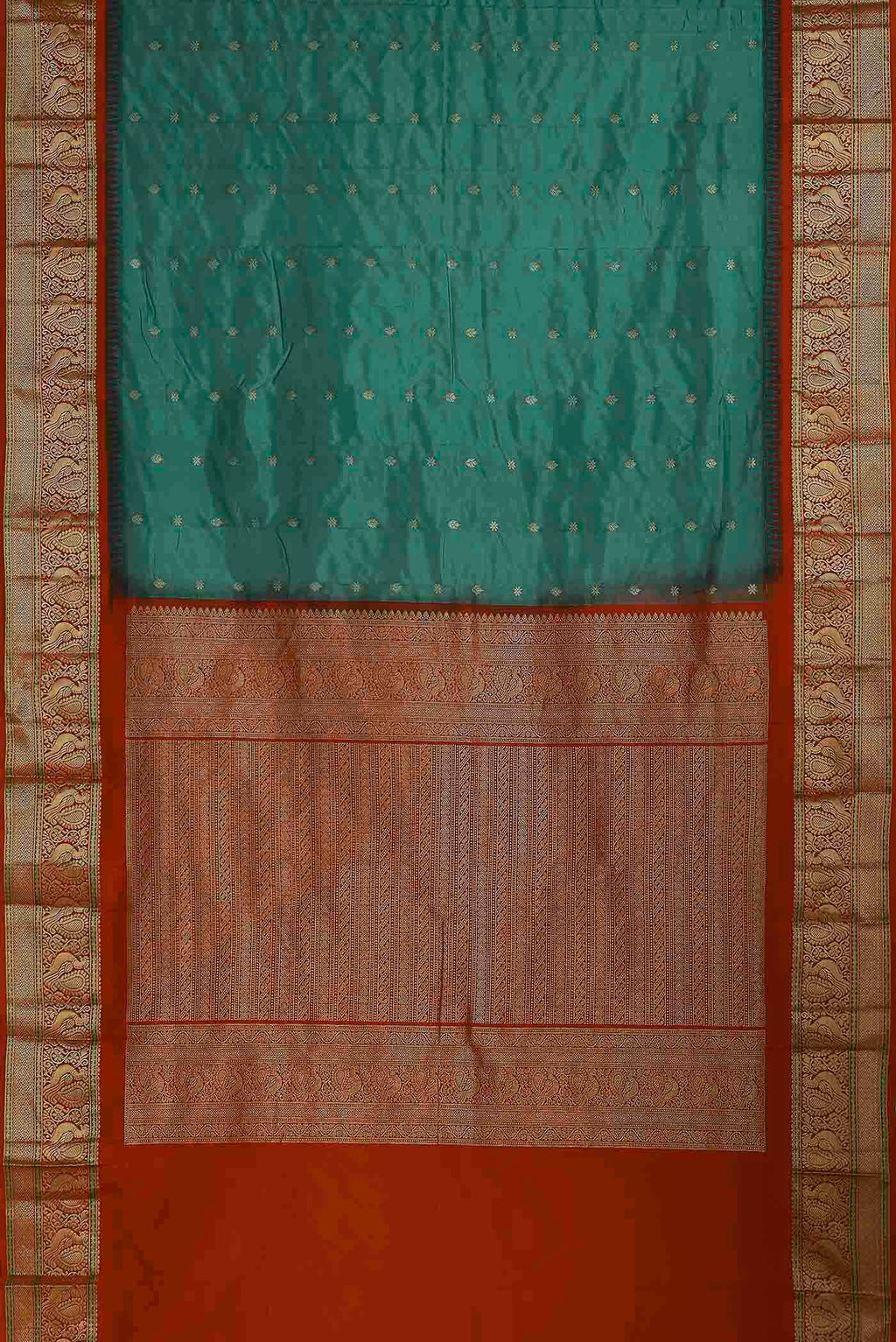 Green Bangalore Silk Saree