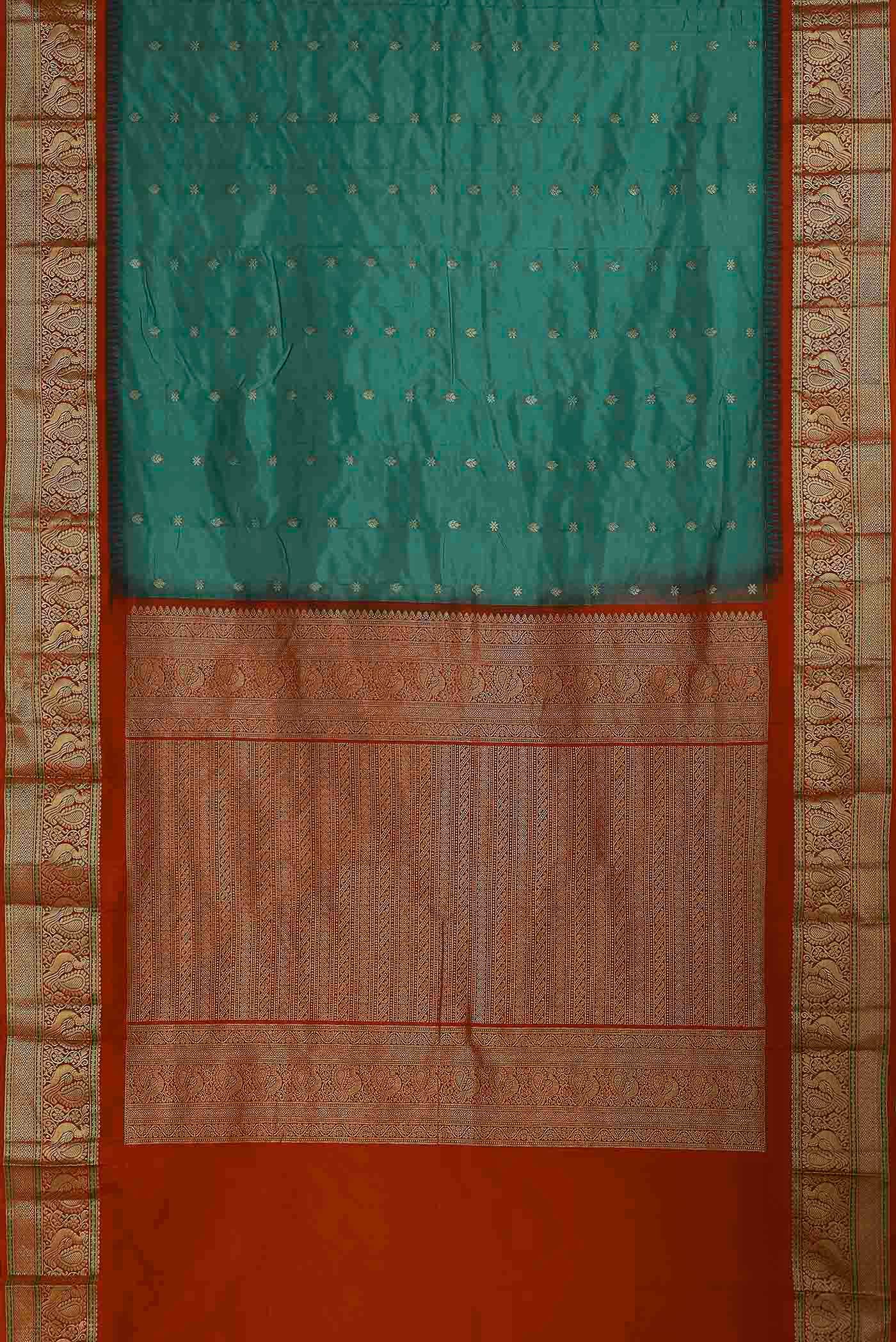 Green Bangalore Silk Saree