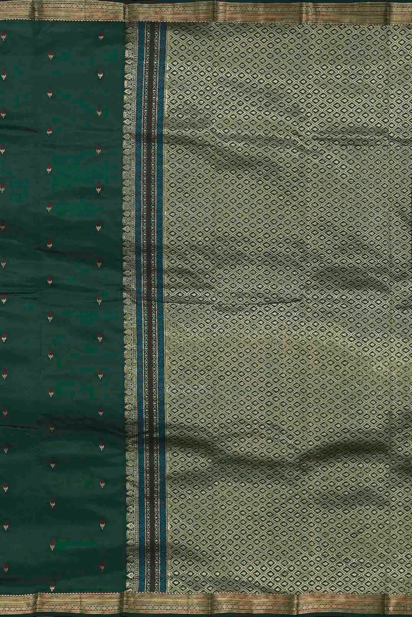 Green Bangalore Silk Saree