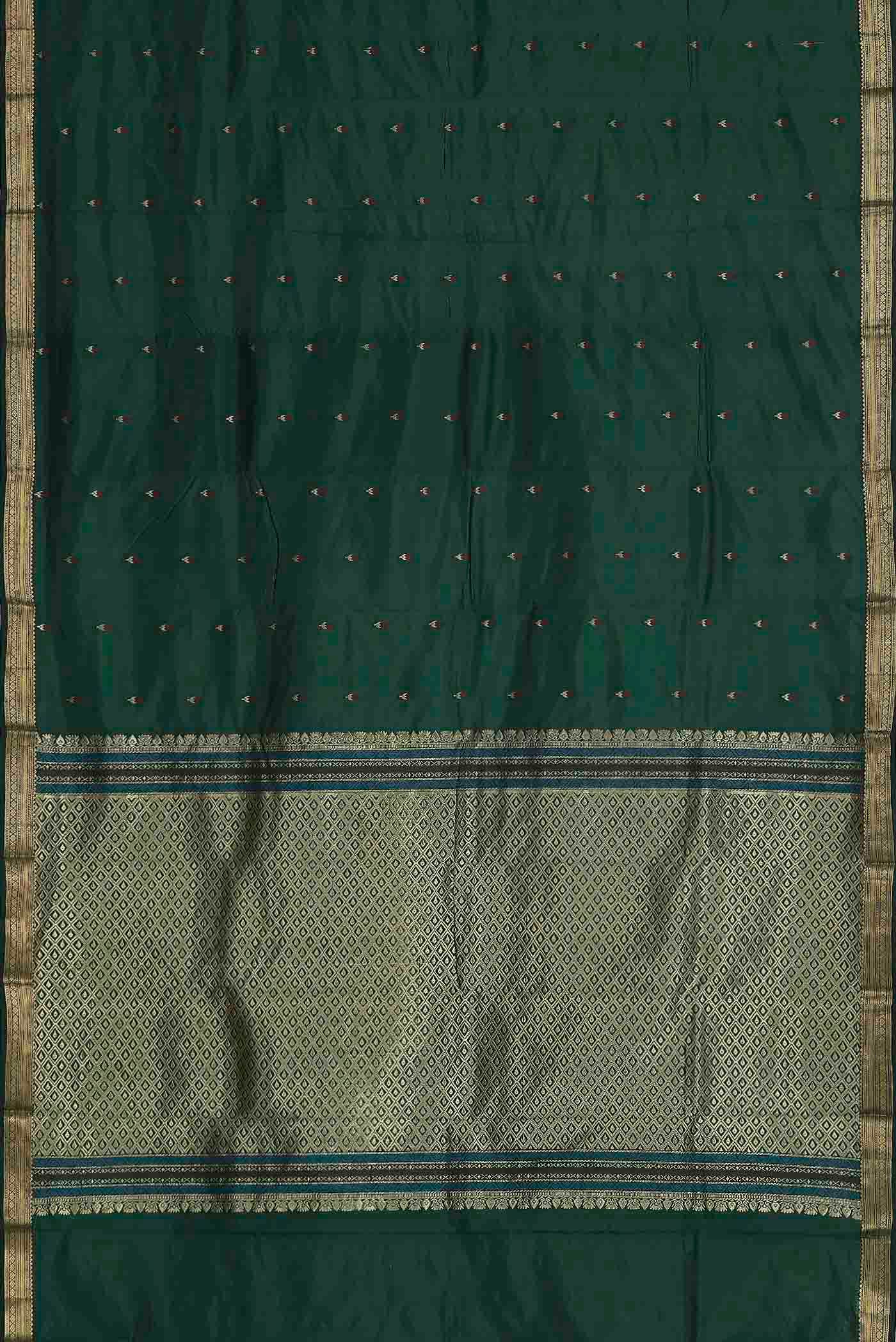 Green Bangalore Silk Saree