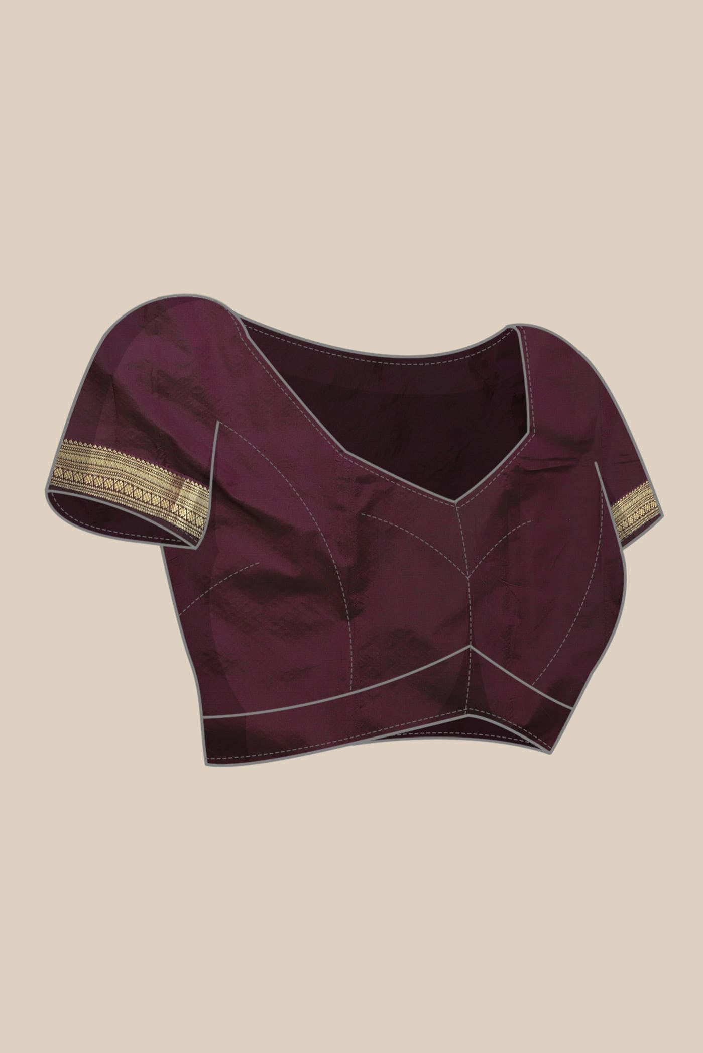 Brown Bangalore Silk Saree