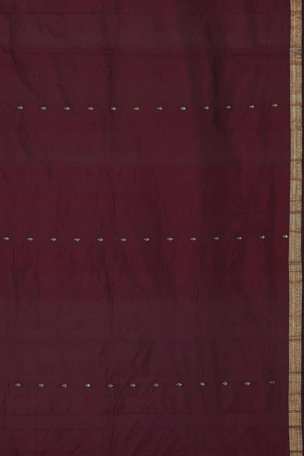 Brown Bangalore Silk Saree