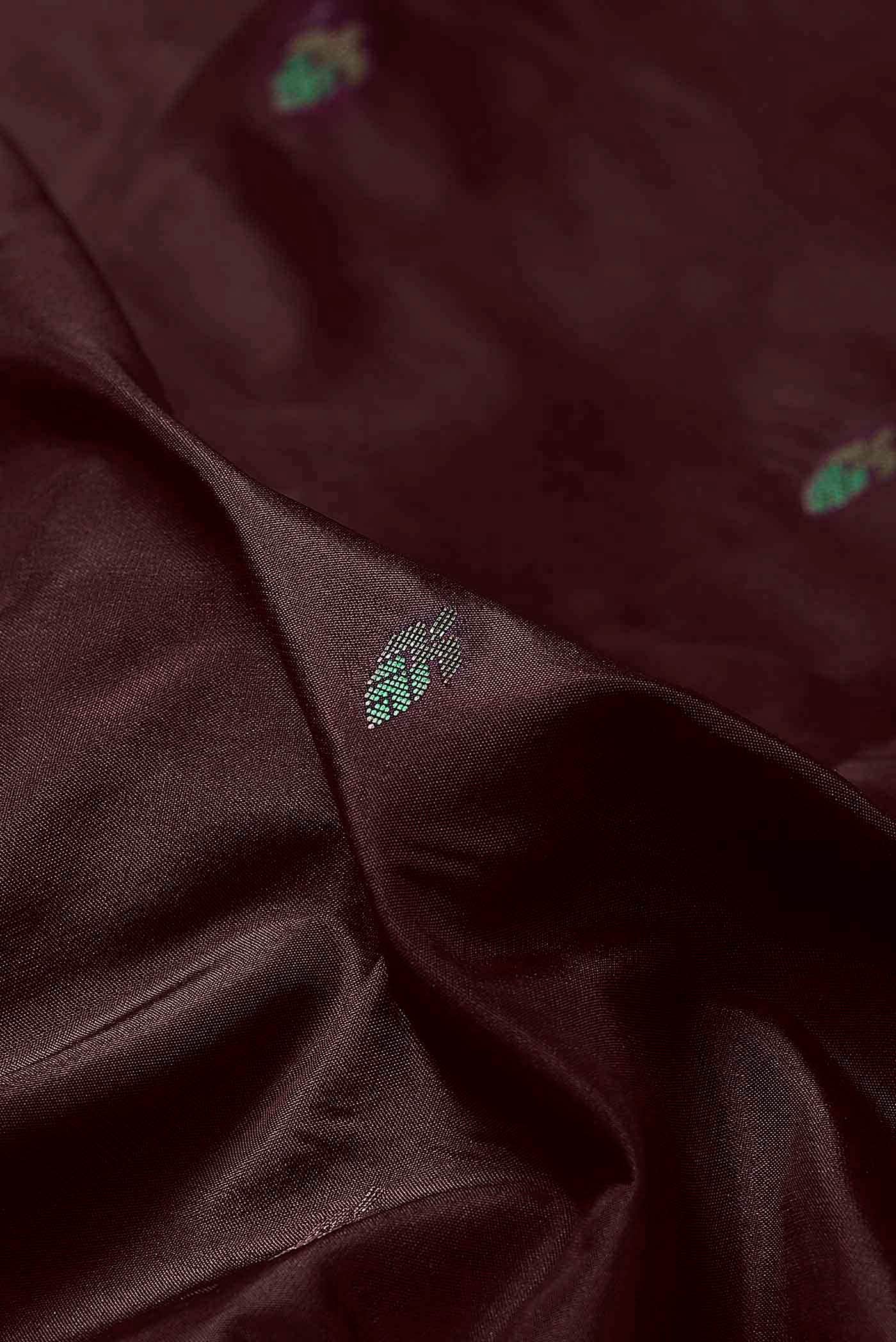 Brown Bangalore Silk Saree
