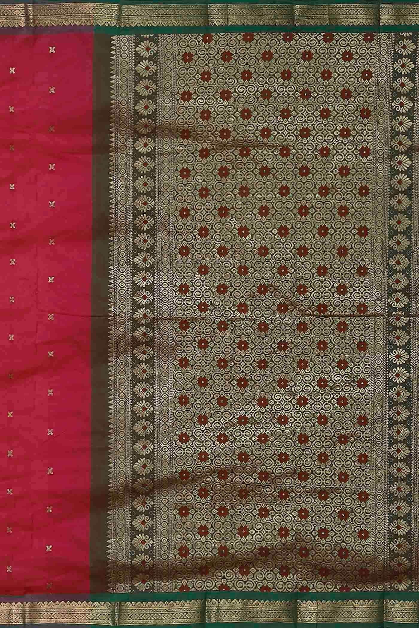 Pink Bangalore Silk Saree