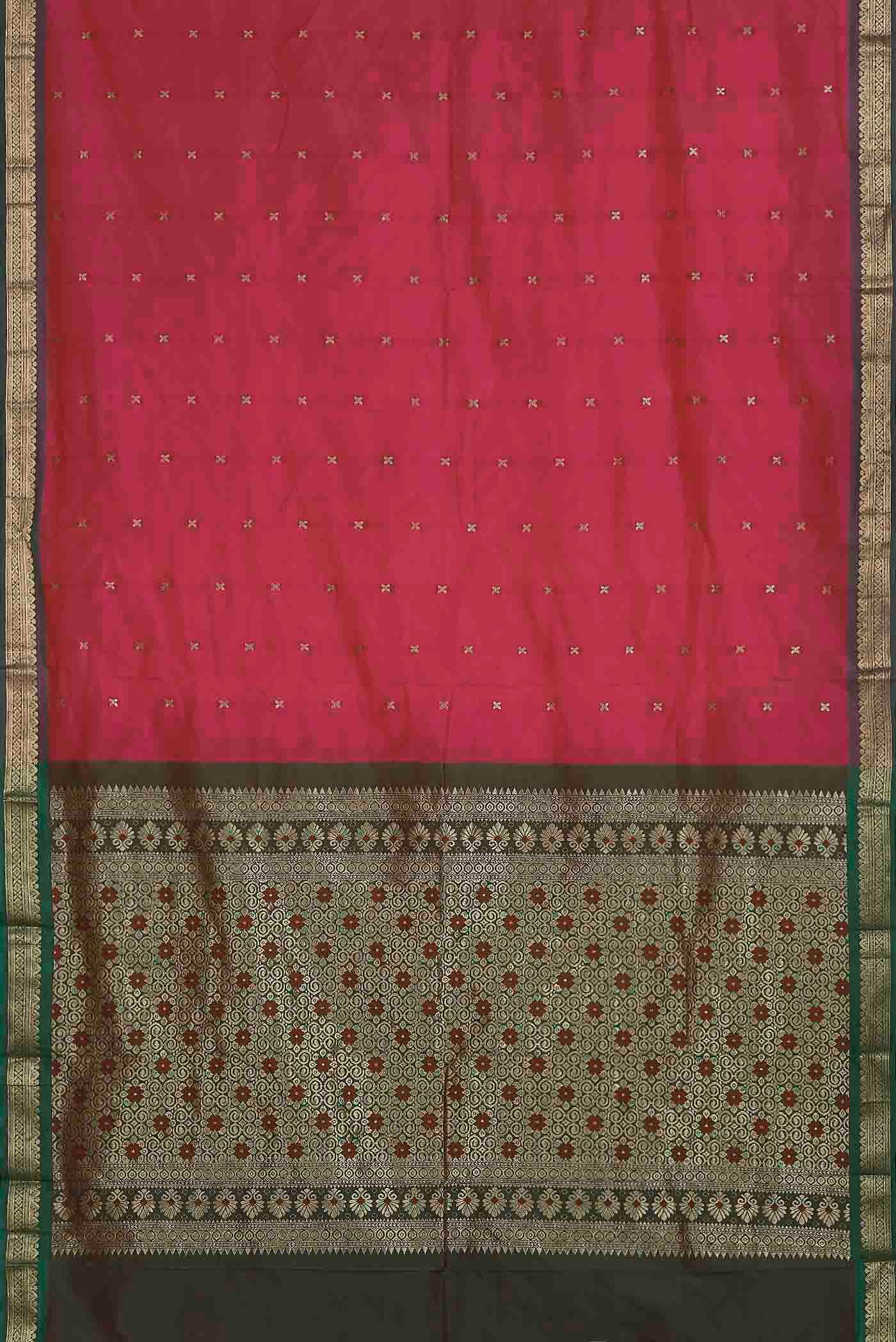 Pink Bangalore Silk Saree