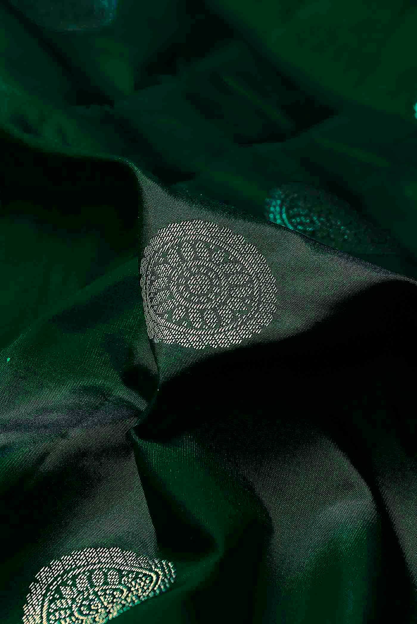 Green Bangalore Silk Saree