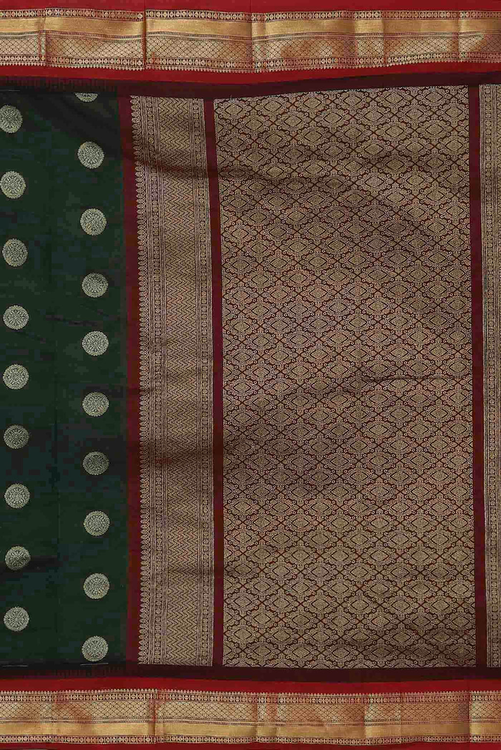 Green Bangalore Silk Saree