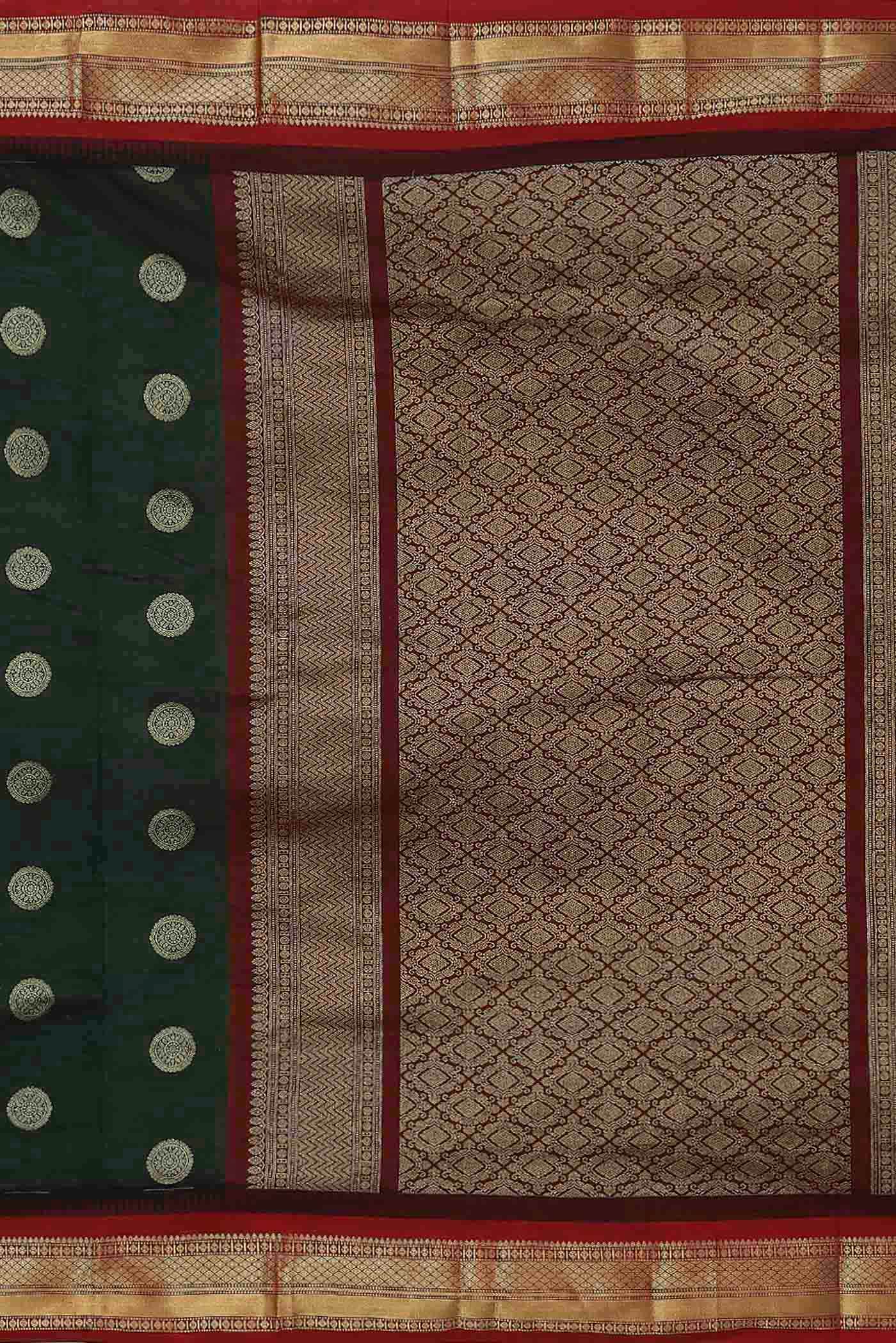 Green Bangalore Silk Saree