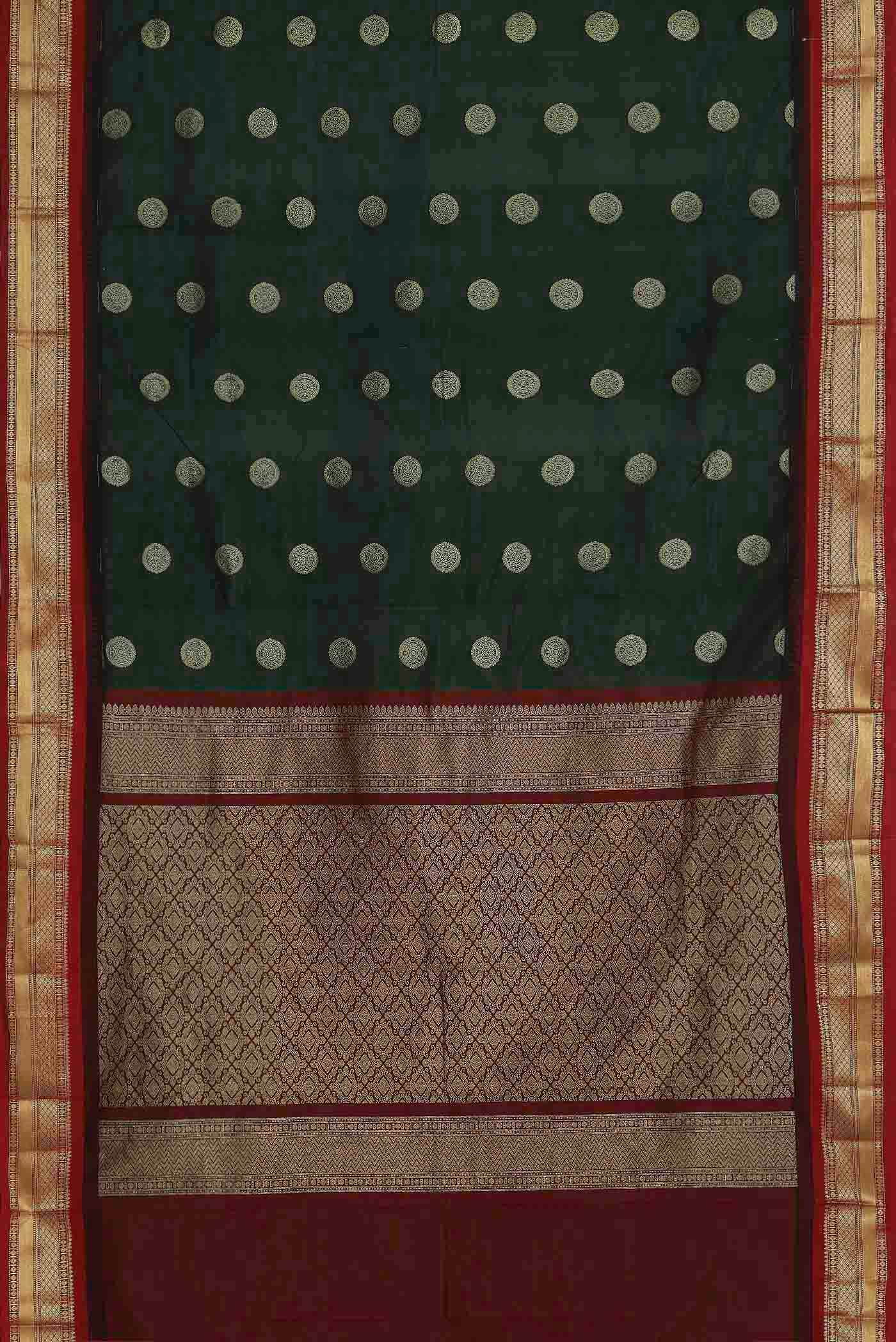Green Bangalore Silk Saree