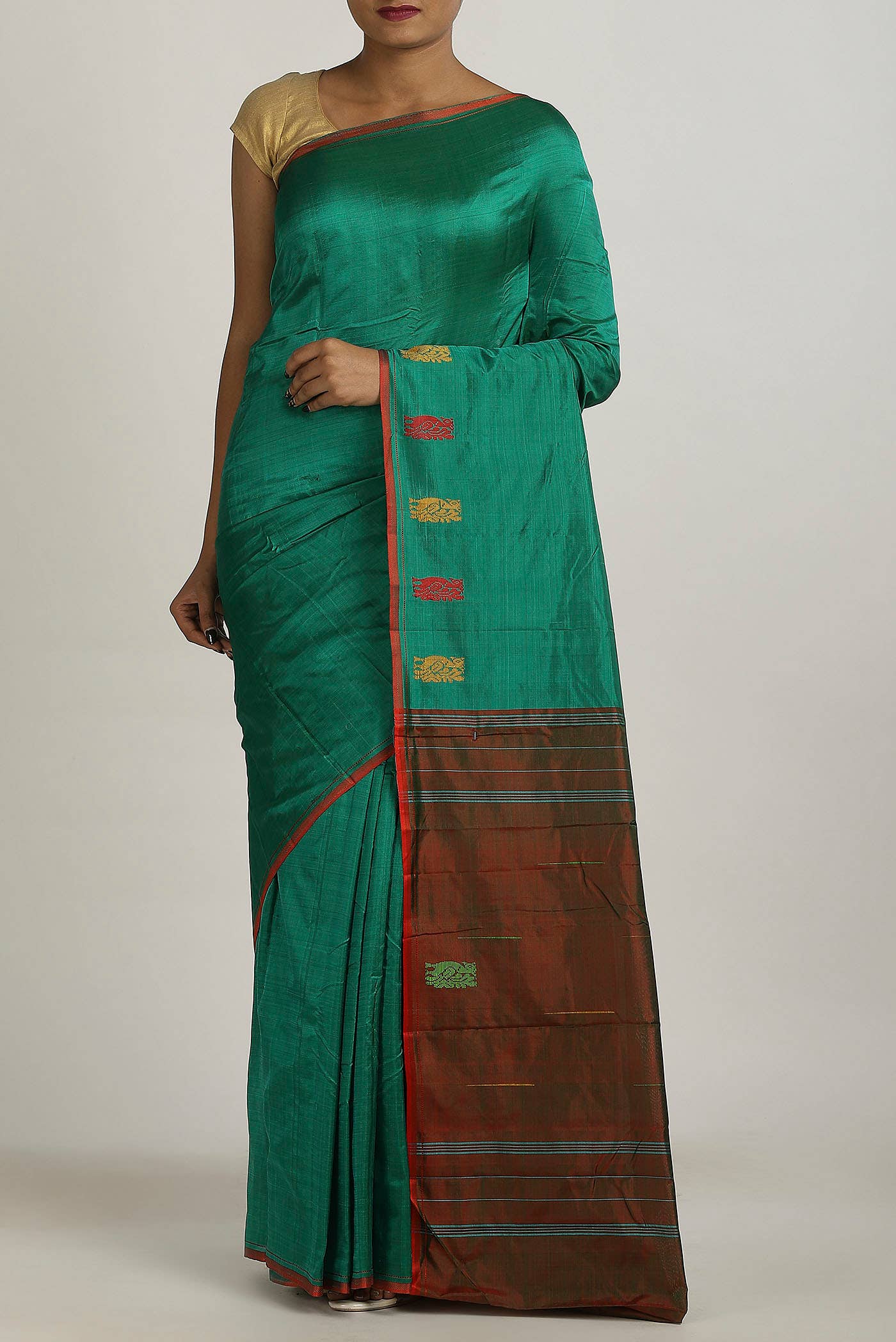Green Kanchipuram Silk Saree