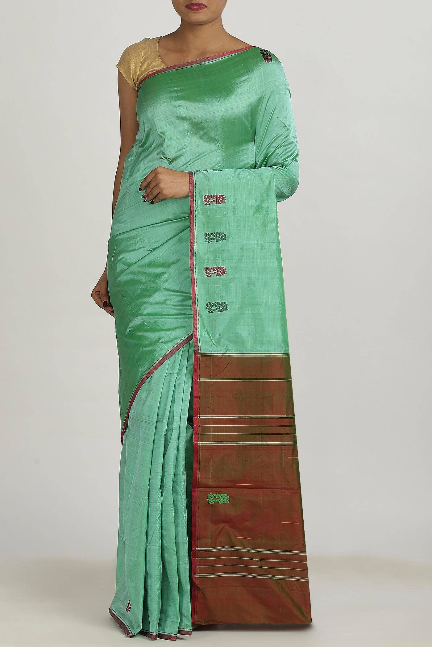 Green Kanchipuram Silk Saree