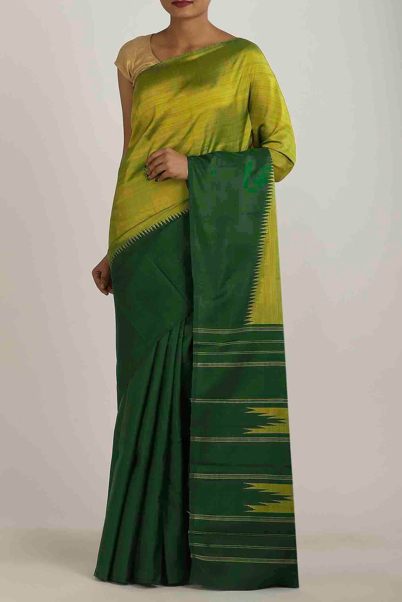 Green Kanchipuram Silk Saree