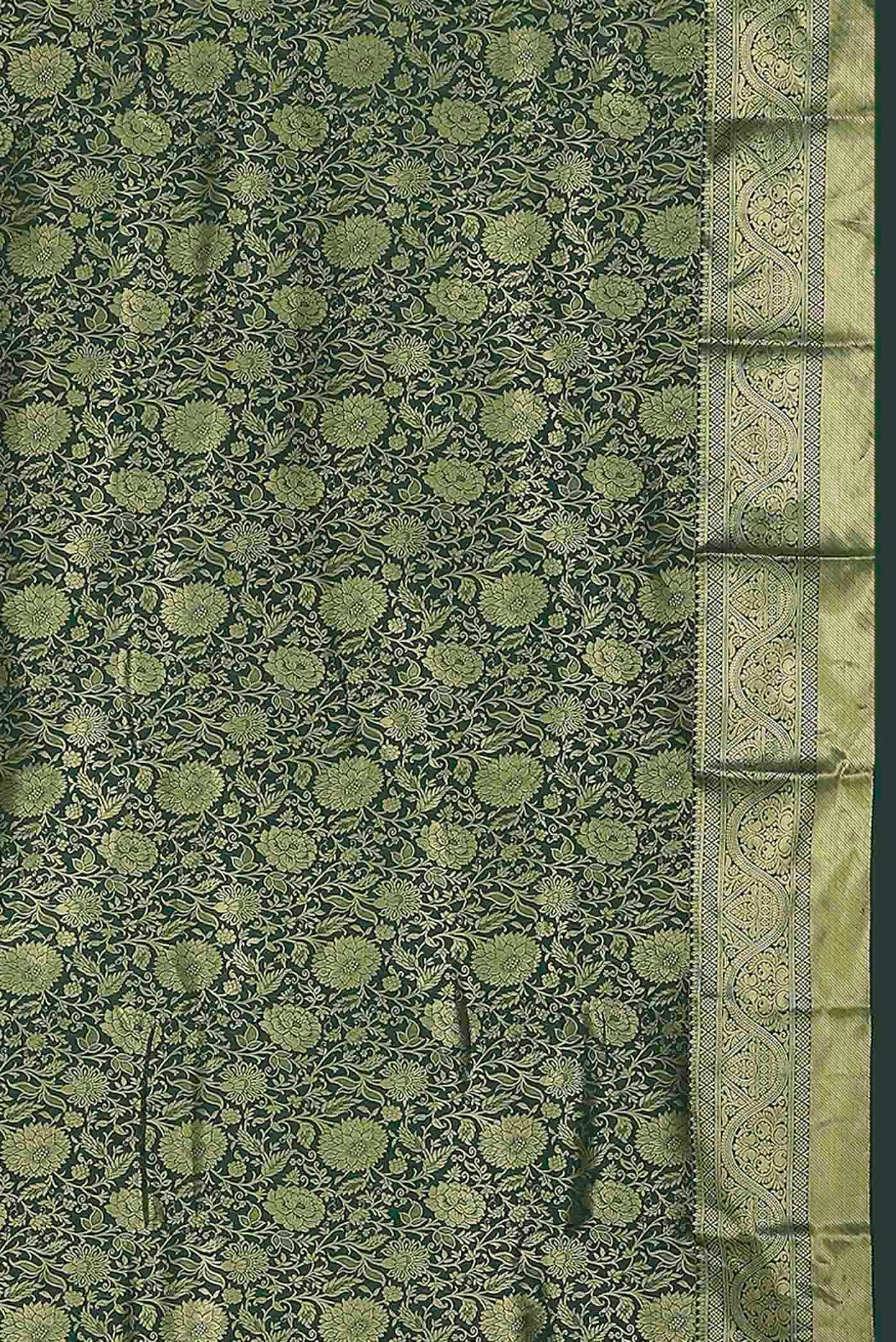 Green Bangalore Silk Saree
