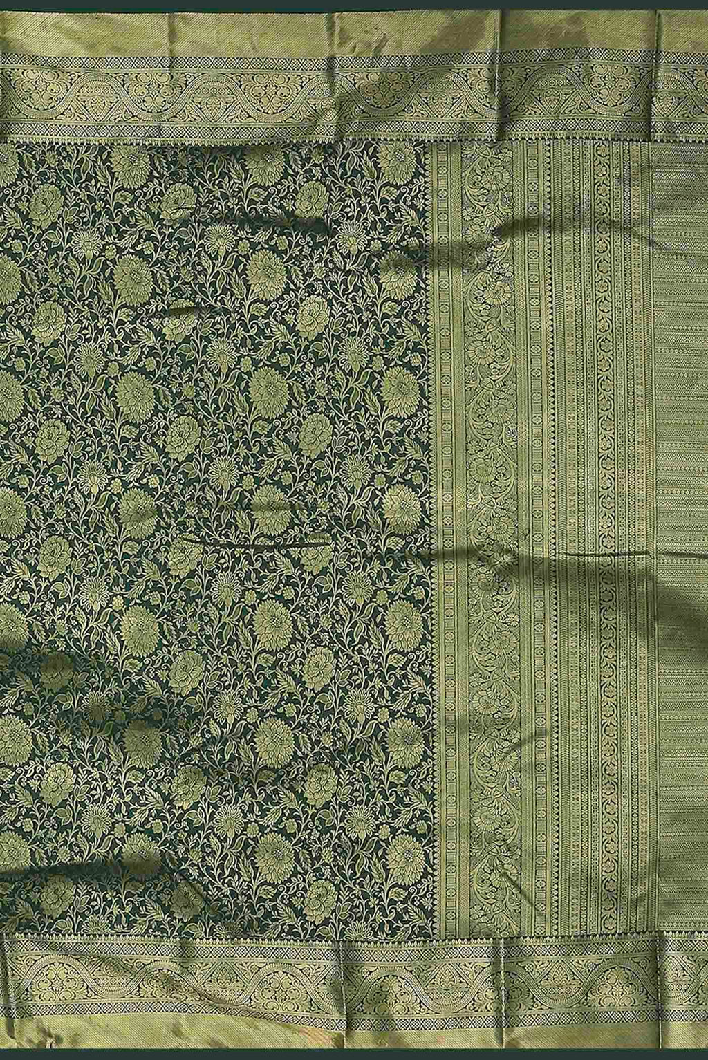 Green Bangalore Silk Saree