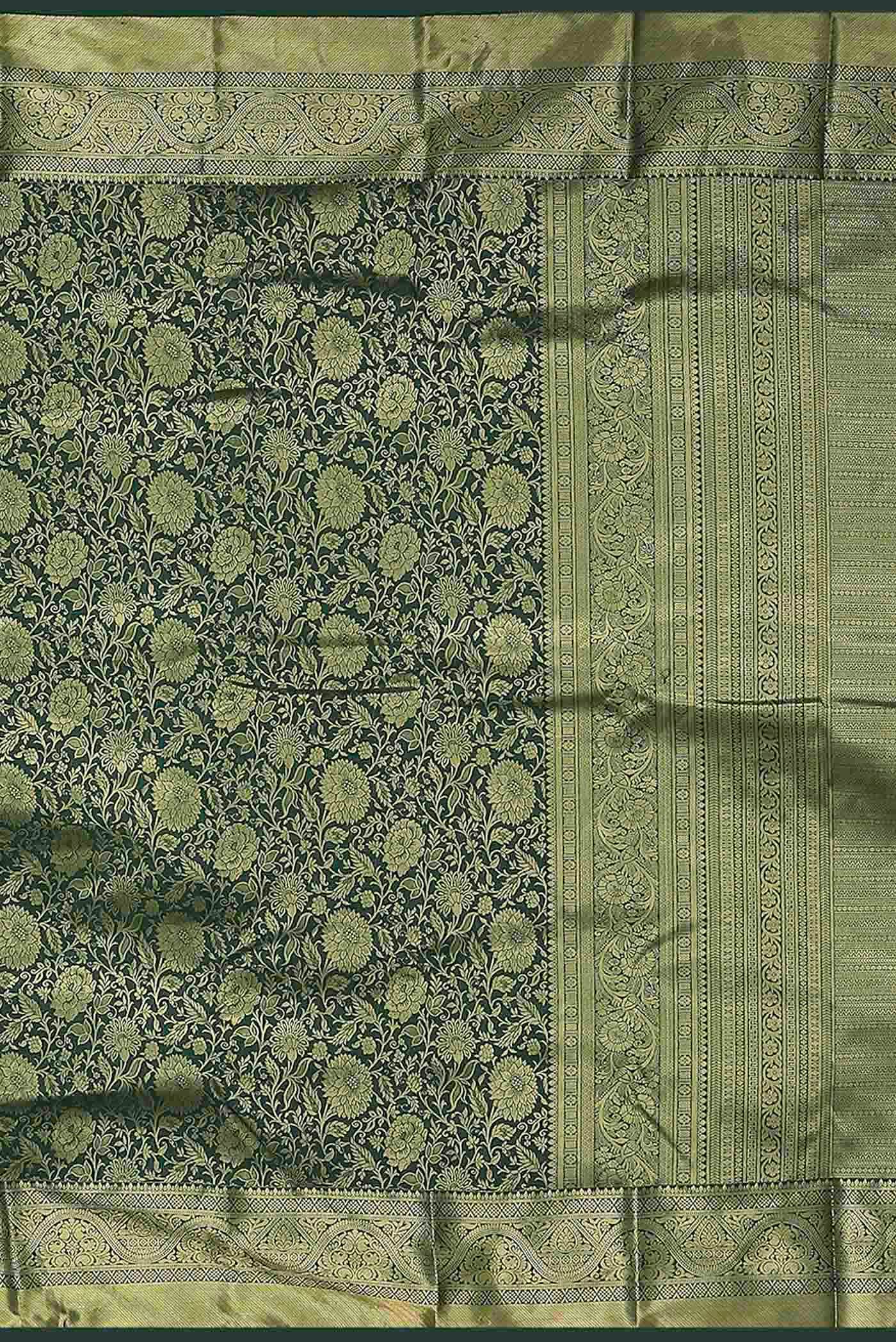 Green Bangalore Silk Saree