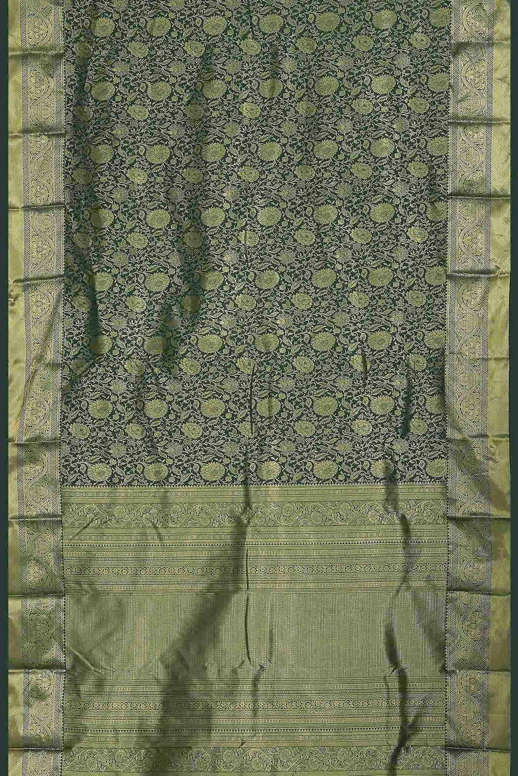 Green Bangalore Silk Saree